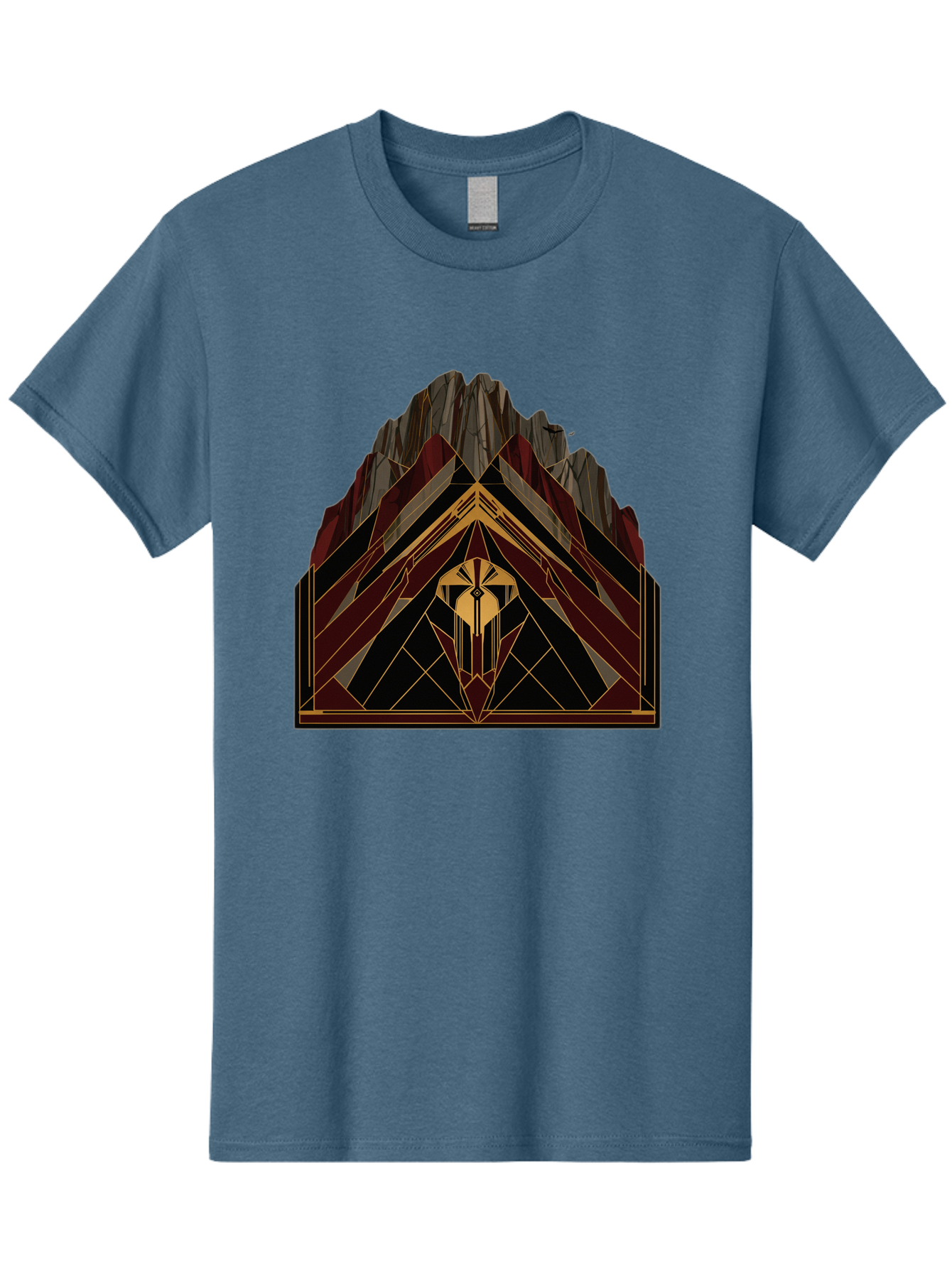 Geometric-Mountain-Design Men'S Graphic Tee, 100% Cotton, Comfortable Casual Summer Wear, Machine Washable, Vintage Camera, Old Camera, Antique Camera, Black Camera, Classic Photography, Photography Equipment, Nostalgic Device, Film Camera, Bag519