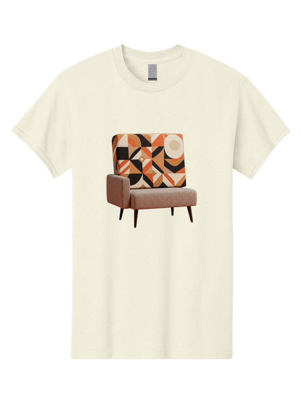 Geometric-Pattern-Chair Men'S Graphic Tee, 100% Cotton, Comfortable Casual Summer Wear, Machine Washable, Vintage Camera, Old Camera, Antique Camera, Black Camera, Classic Photography, Photography Equipment, Nostalgic Device, Film Camera, Bag520