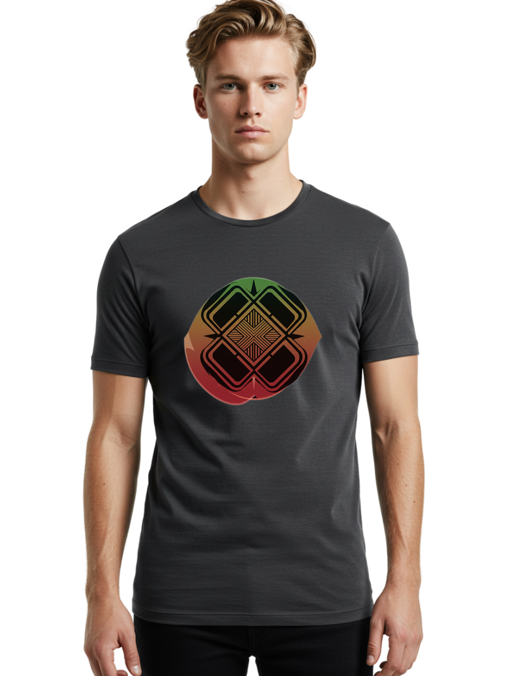 Geometric-Shape-Logo Men'S Graphic Tee, 100% Cotton, Comfortable Casual Summer Wear, Machine Washable, Vintage Camera, Old Camera, Antique Camera, Black Camera, Classic Photography, Photography Equipment, Nostalgic Device, Film Camera, Bag522