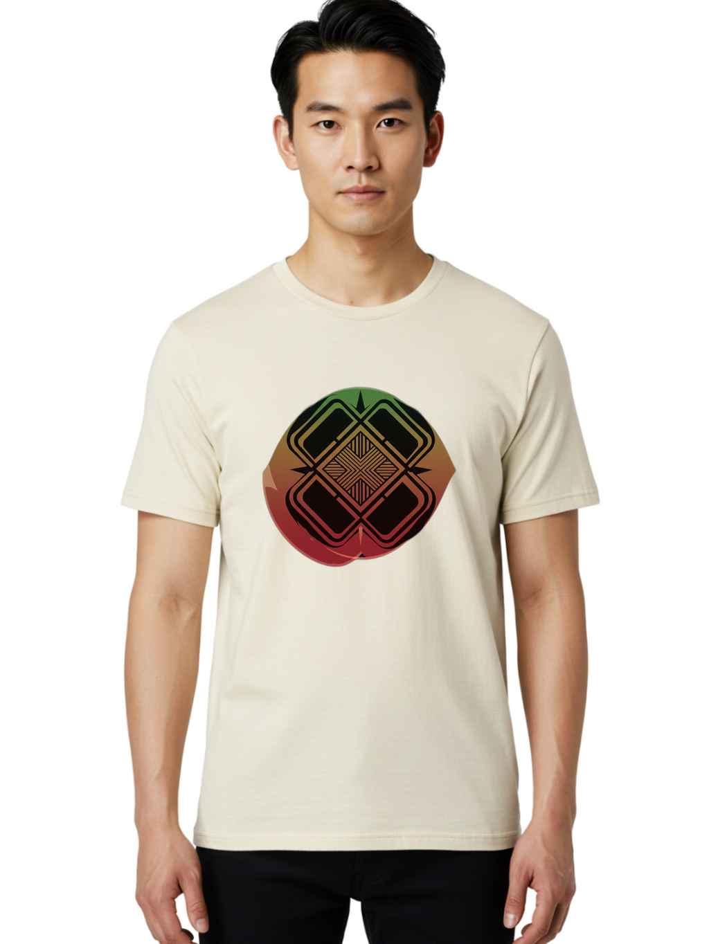 Geometric-Shape-Logo Men'S Graphic Tee, 100% Cotton, Comfortable Casual Summer Wear, Machine Washable, Vintage Camera, Old Camera, Antique Camera, Black Camera, Classic Photography, Photography Equipment, Nostalgic Device, Film Camera, Bag522