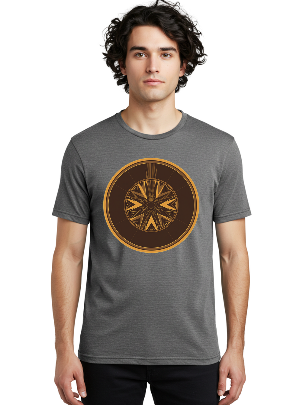 Geometric-Star Men'S Graphic Tee, 100% Cotton, Comfortable Casual Summer Wear, Machine Washable, Vintage Camera, Old Camera, Antique Camera, Black Camera, Classic Photography, Photography Equipment, Nostalgic Device, Film Camera, Camera Art Bag526