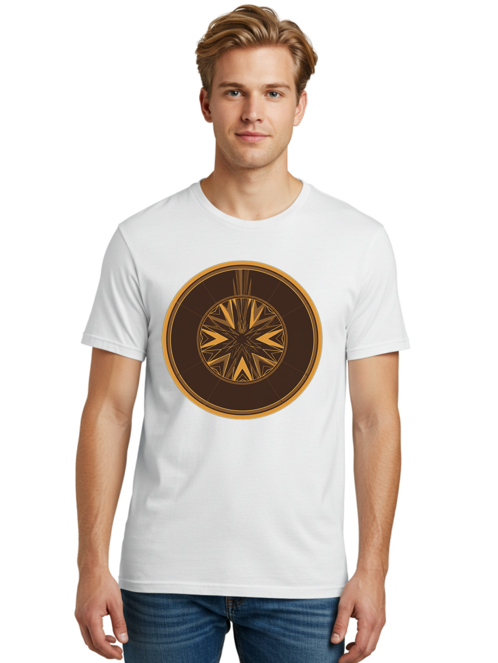Geometric-Star Men'S Graphic Tee, 100% Cotton, Comfortable Casual Summer Wear, Machine Washable, Vintage Camera, Old Camera, Antique Camera, Black Camera, Classic Photography, Photography Equipment, Nostalgic Device, Film Camera, Camera Art Bag526