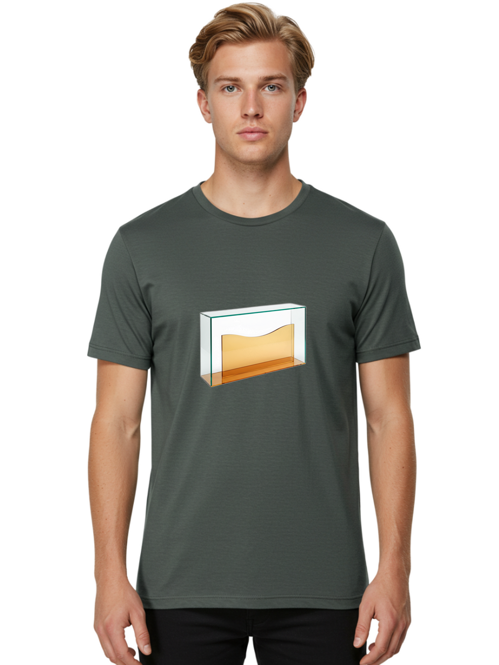 Glass-Display-Case Men'S Graphic Tee, 100% Cotton, Comfortable Casual Summer Wear, Machine Washable, Vintage Camera, Old Camera, Antique Camera, Black Camera, Classic Photography, Photography Equipment, Nostalgic Device, Film Camera, Bag529
