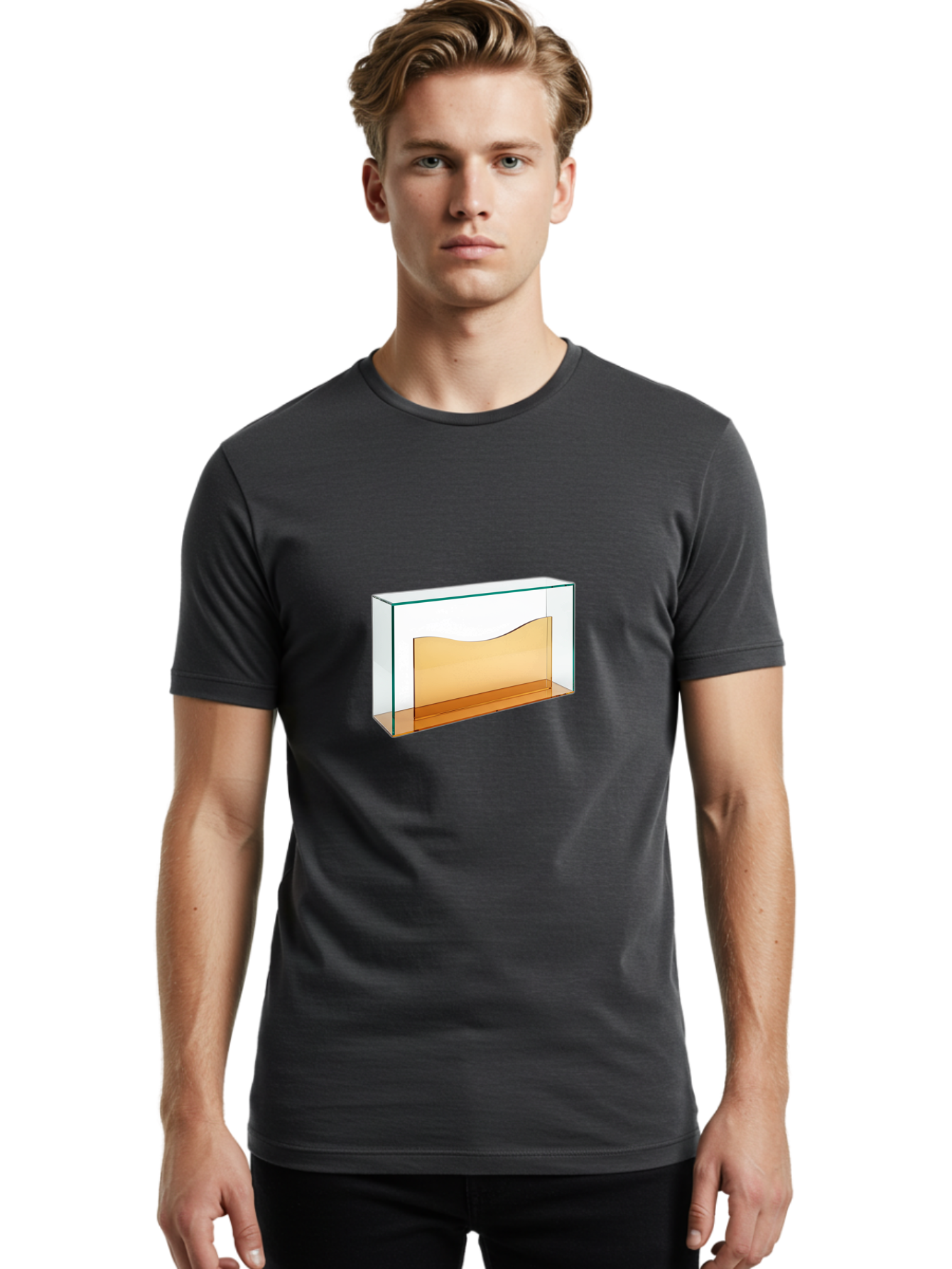 Glass-Display-Case Men'S Graphic Tee, 100% Cotton, Comfortable Casual Summer Wear, Machine Washable, Vintage Camera, Old Camera, Antique Camera, Black Camera, Classic Photography, Photography Equipment, Nostalgic Device, Film Camera, Bag529