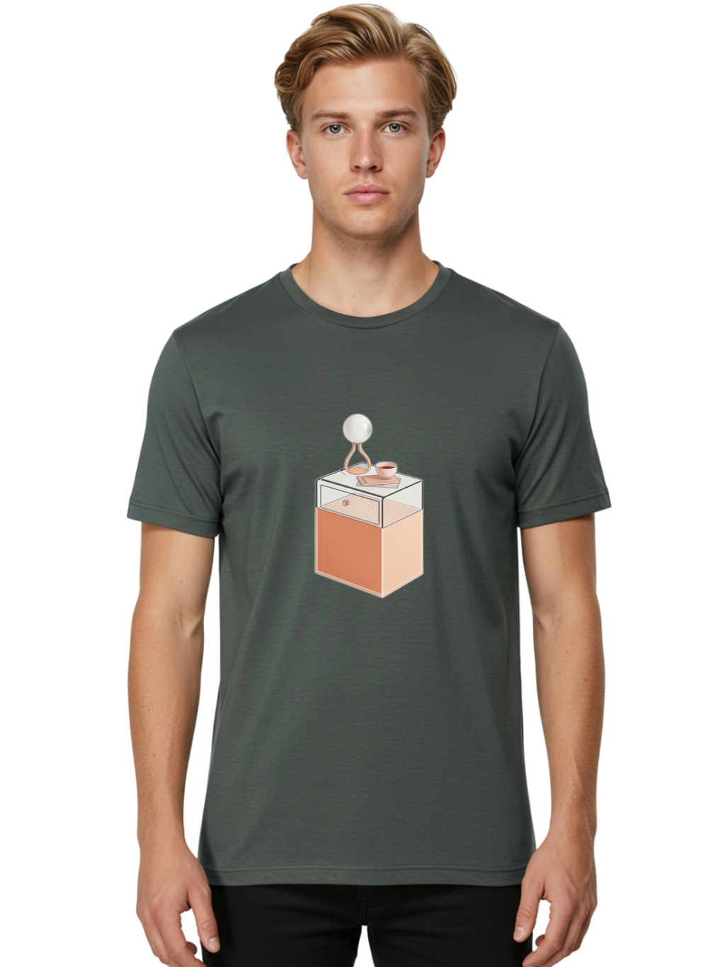 Glass-Nightstand Men'S Graphic Tee, 100% Cotton, Comfortable Casual Summer Wear, Machine Washable, Vintage Camera, Old Camera, Antique Camera, Black Camera, Classic Photography, Photography Equipment, Nostalgic Device, Film Camera, Camera Art Bag530