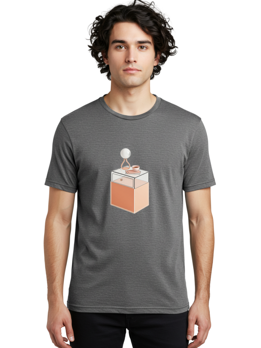 Glass-Nightstand Men'S Graphic Tee, 100% Cotton, Comfortable Casual Summer Wear, Machine Washable, Vintage Camera, Old Camera, Antique Camera, Black Camera, Classic Photography, Photography Equipment, Nostalgic Device, Film Camera, Camera Art Bag530
