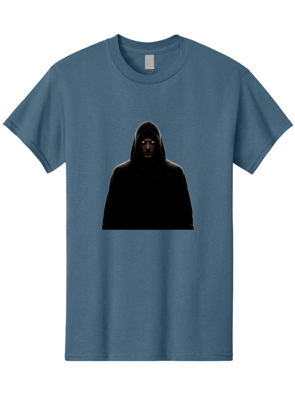 Glowing-Eyes-Hooded-Figure Men'S Graphic Tee, 100% Cotton, Comfortable Casual Summer Wear, Machine Washable, Vintage Camera, Old Camera, Antique Camera, Black Camera, Classic Photography, Photography Equipment, Nostalgic Device, Film Camera, Bag535