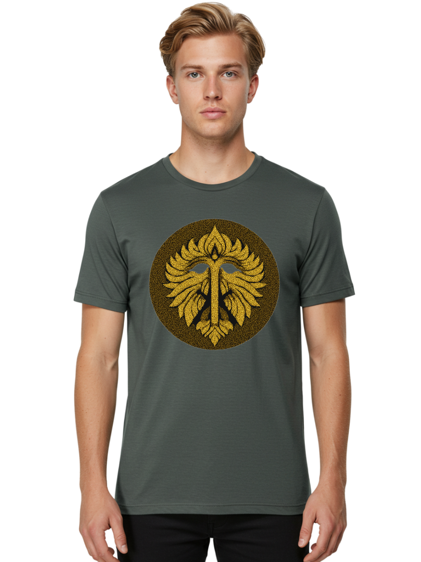 Gold-Leaf-Mask Men'S Graphic Tee, 100% Cotton, Comfortable Casual Summer Wear, Machine Washable, Vintage Camera, Old Camera, Antique Camera, Black Camera, Classic Photography, Photography Equipment, Nostalgic Device, Film Camera, Camera Art Bag540