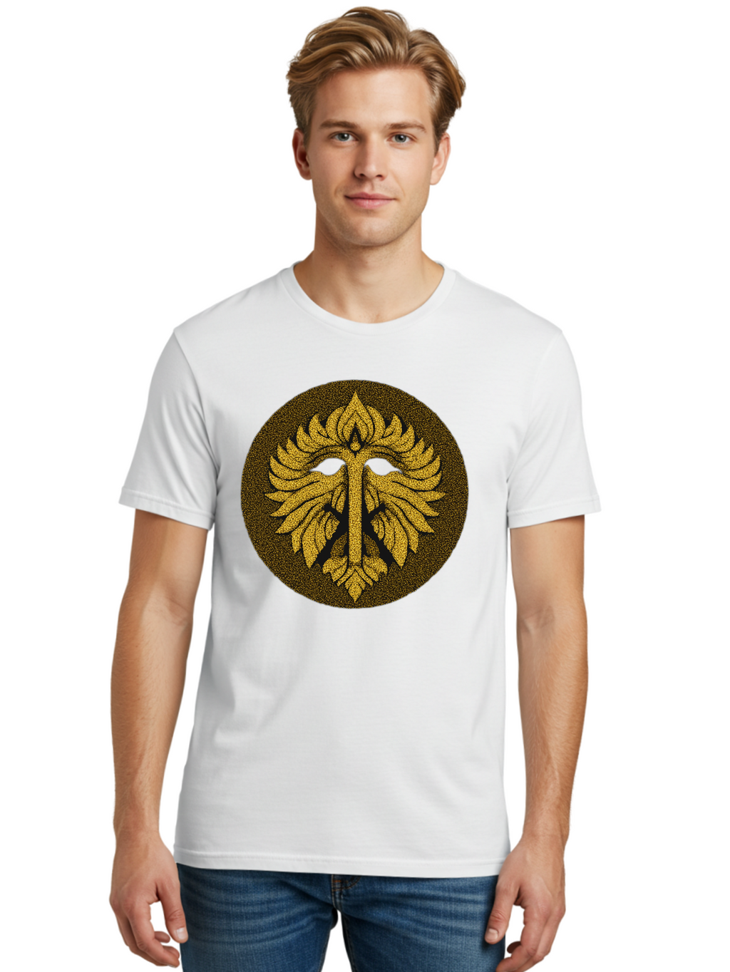Gold-Leaf-Mask Men'S Graphic Tee, 100% Cotton, Comfortable Casual Summer Wear, Machine Washable, Vintage Camera, Old Camera, Antique Camera, Black Camera, Classic Photography, Photography Equipment, Nostalgic Device, Film Camera, Camera Art Bag540