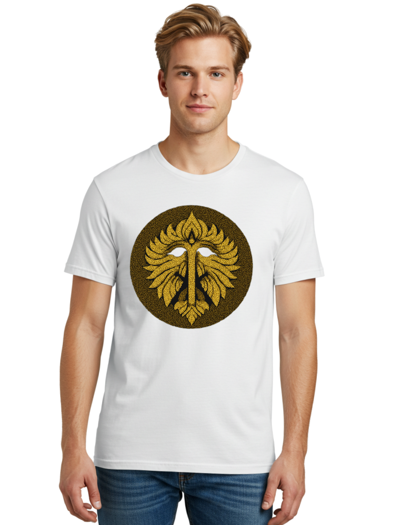 Gold-Leaf-Mask Men'S Graphic Tee, 100% Cotton, Comfortable Casual Summer Wear, Machine Washable, Vintage Camera, Old Camera, Antique Camera, Black Camera, Classic Photography, Photography Equipment, Nostalgic Device, Film Camera, Camera Art Bag540