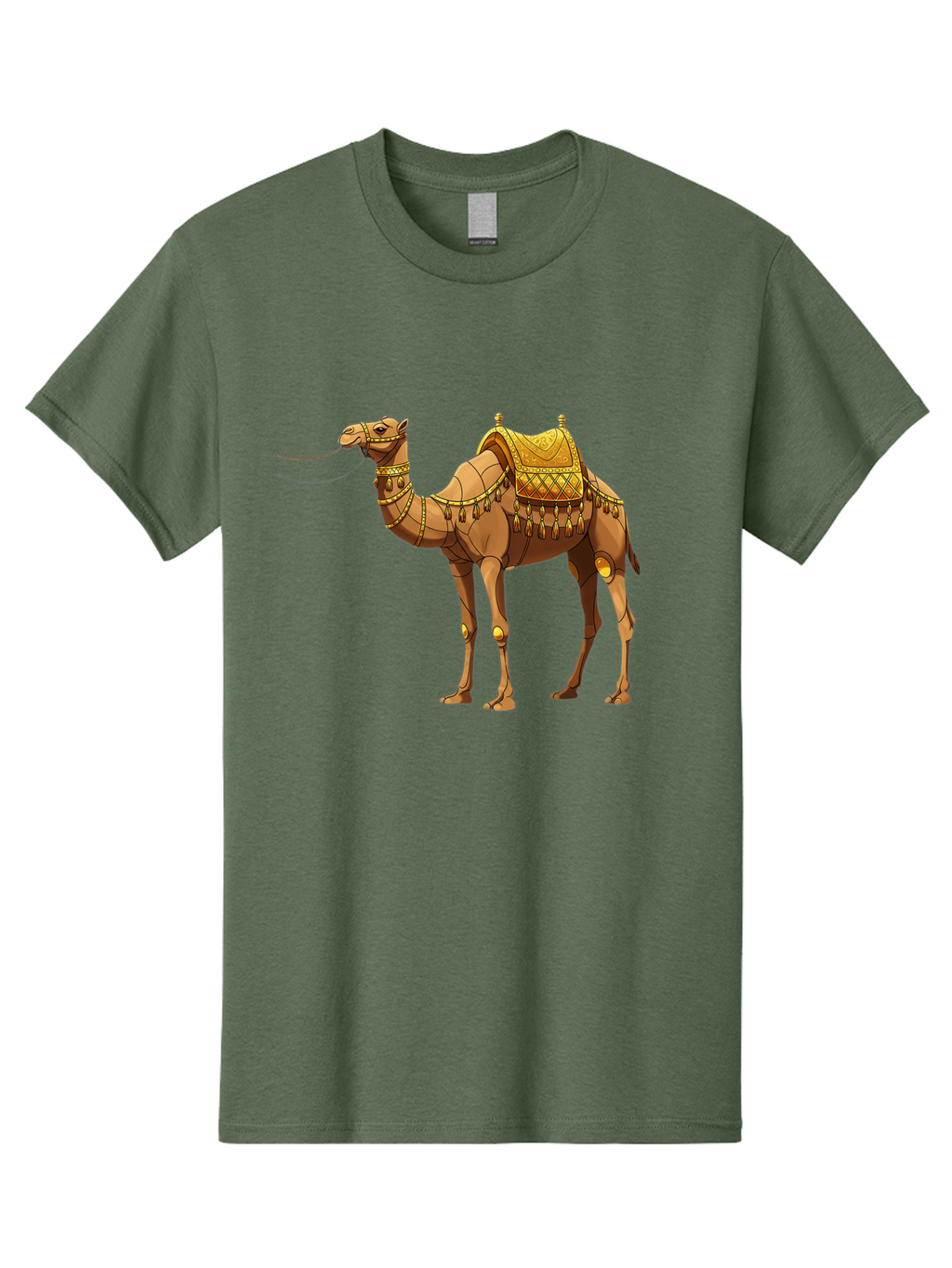 Golden-Camel-1 Men'S Graphic Tee, 100% Cotton, Comfortable Casual Summer Wear, Machine Washable, Vintage Camera, Old Camera, Antique Camera, Black Camera, Classic Photography, Photography Equipment, Nostalgic Device, Film Camera, Camera Art Bag546