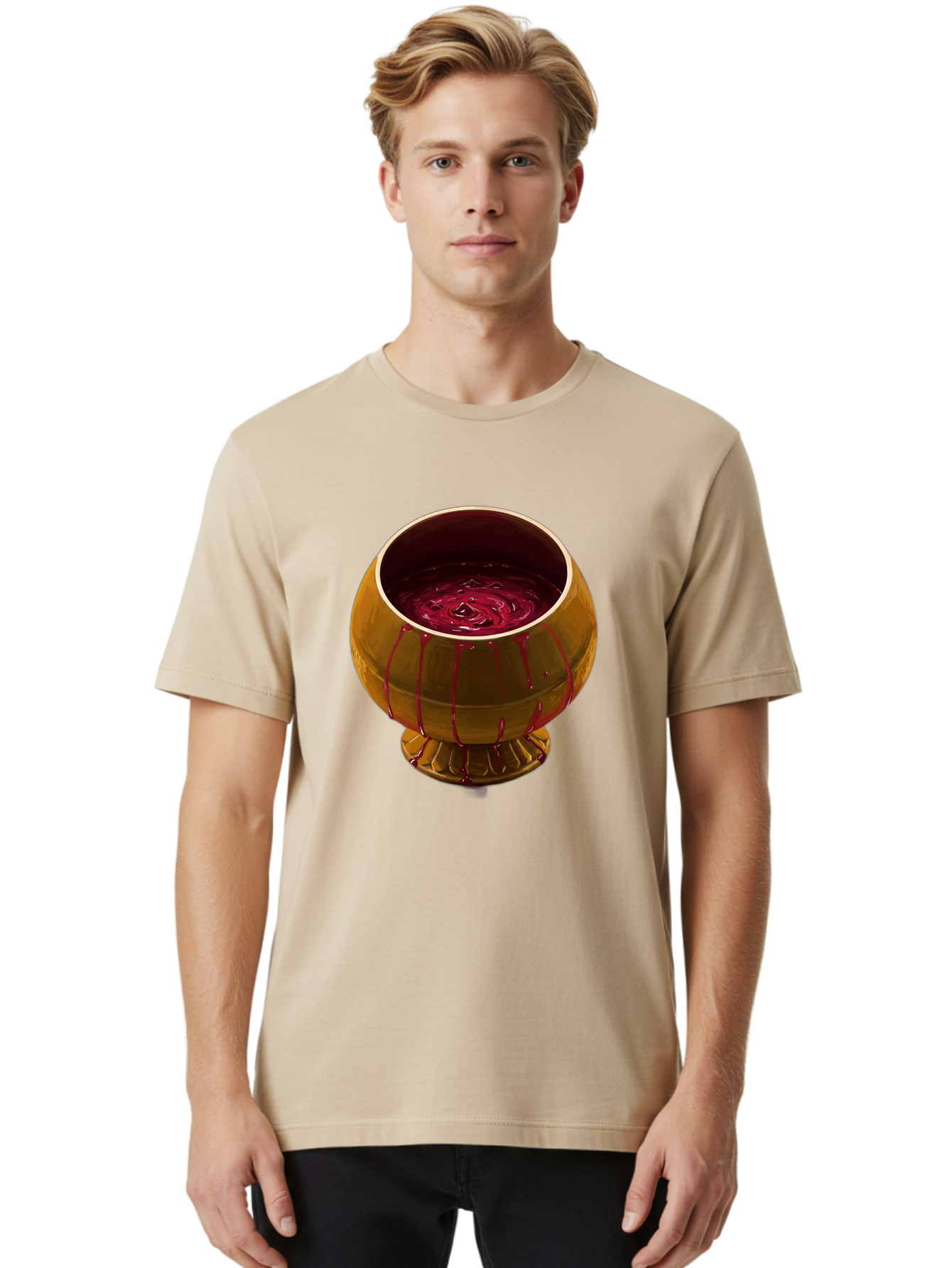 Golden-Chalice Men'S Graphic Tee, 100% Cotton, Comfortable Casual Summer Wear, Machine Washable, Vintage Camera, Old Camera, Antique Camera, Black Camera, Classic Photography, Photography Equipment, Nostalgic Device, Film Camera, Camera Art Bag548