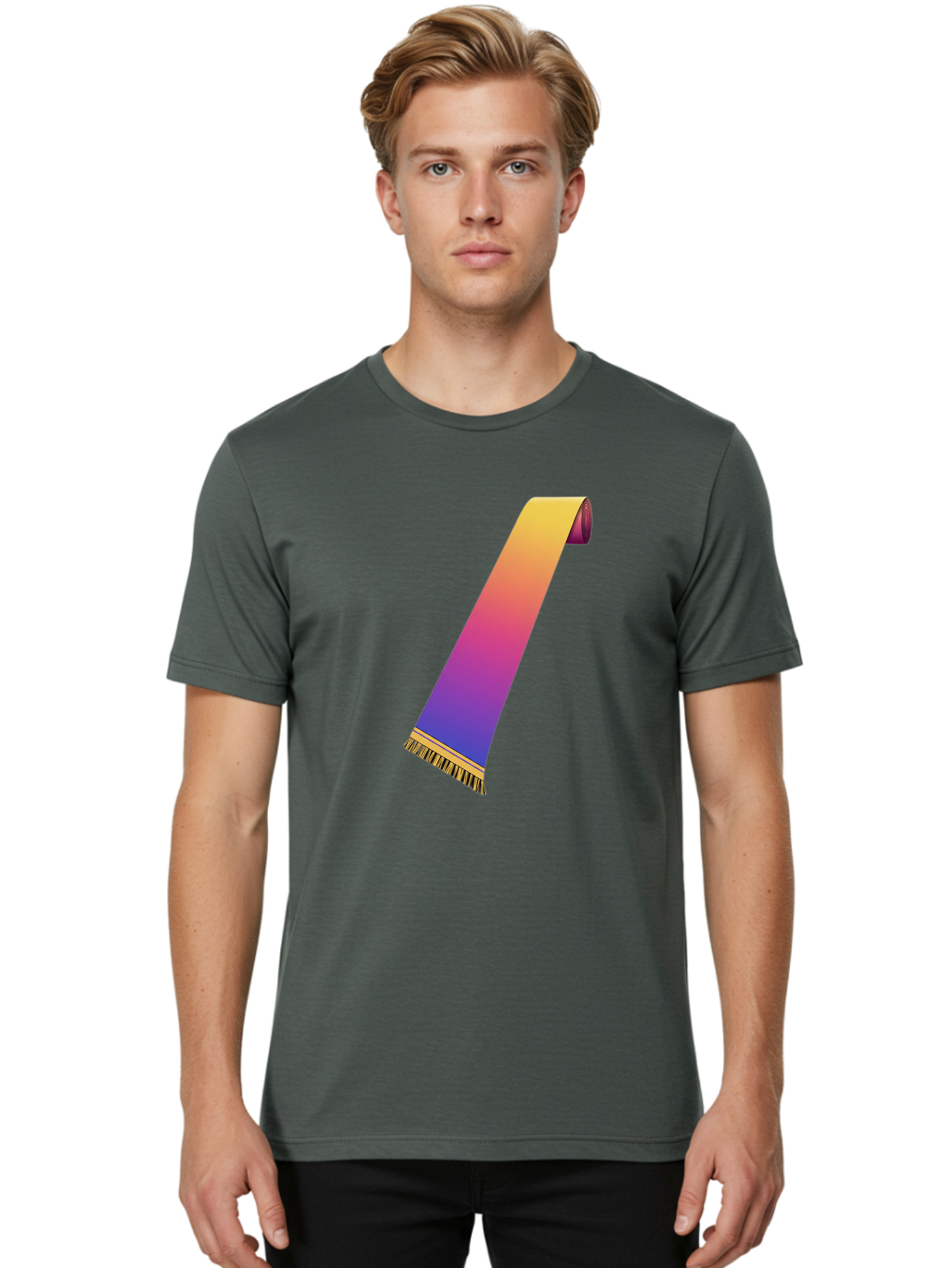 Gradient-Scarf Men'S Graphic Tee, 100% Cotton, Comfortable Casual Summer Wear, Machine Washable, Vintage Camera, Old Camera, Antique Camera, Black Camera, Classic Photography, Photography Equipment, Nostalgic Device, Film Camera, Camera Art Bag561
