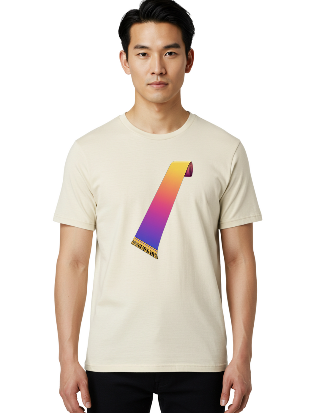 Gradient-Scarf Men'S Graphic Tee, 100% Cotton, Comfortable Casual Summer Wear, Machine Washable, Vintage Camera, Old Camera, Antique Camera, Black Camera, Classic Photography, Photography Equipment, Nostalgic Device, Film Camera, Camera Art Bag561