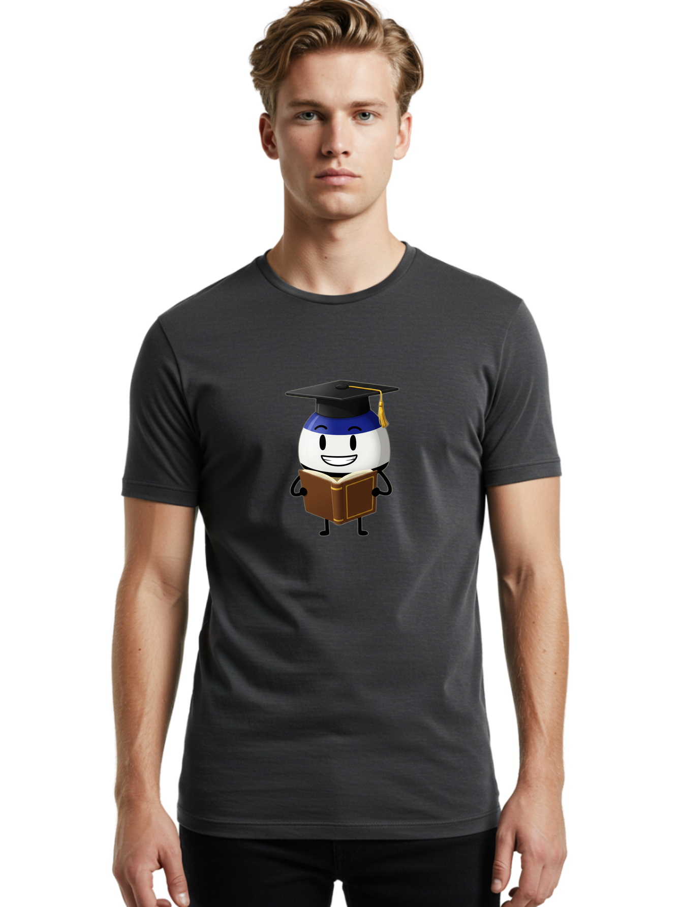 Graduation-Cap-Character Men'S Graphic Tee, 100% Cotton, Comfortable Casual Summer Wear, Machine Washable, Vintage Camera, Old Camera, Antique Camera, Black Camera, Classic Photography, Photography Equipment, Nostalgic Device, Film Camera, Bag562