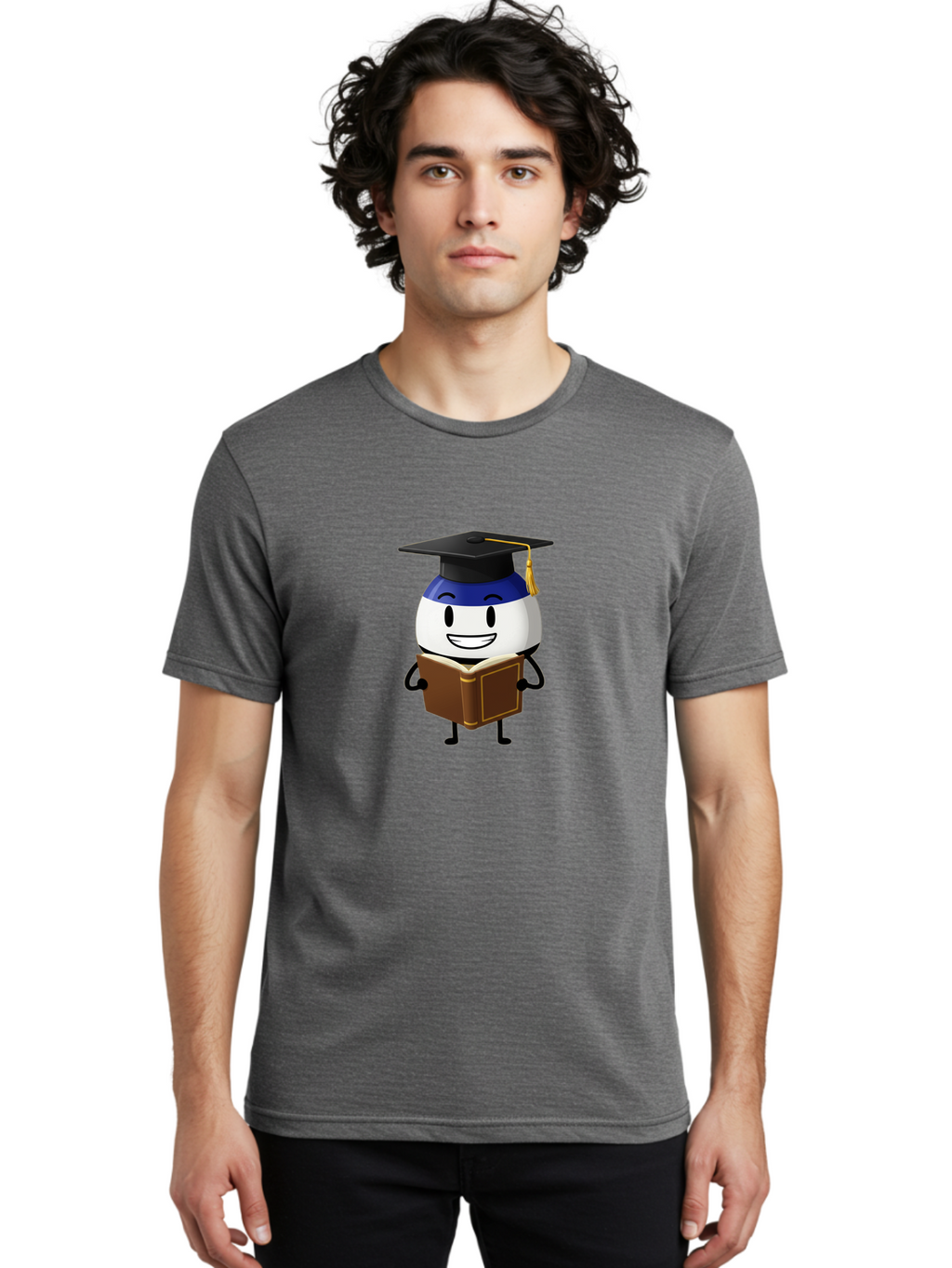 Graduation-Cap-Character Men'S Graphic Tee, 100% Cotton, Comfortable Casual Summer Wear, Machine Washable, Vintage Camera, Old Camera, Antique Camera, Black Camera, Classic Photography, Photography Equipment, Nostalgic Device, Film Camera, Bag562