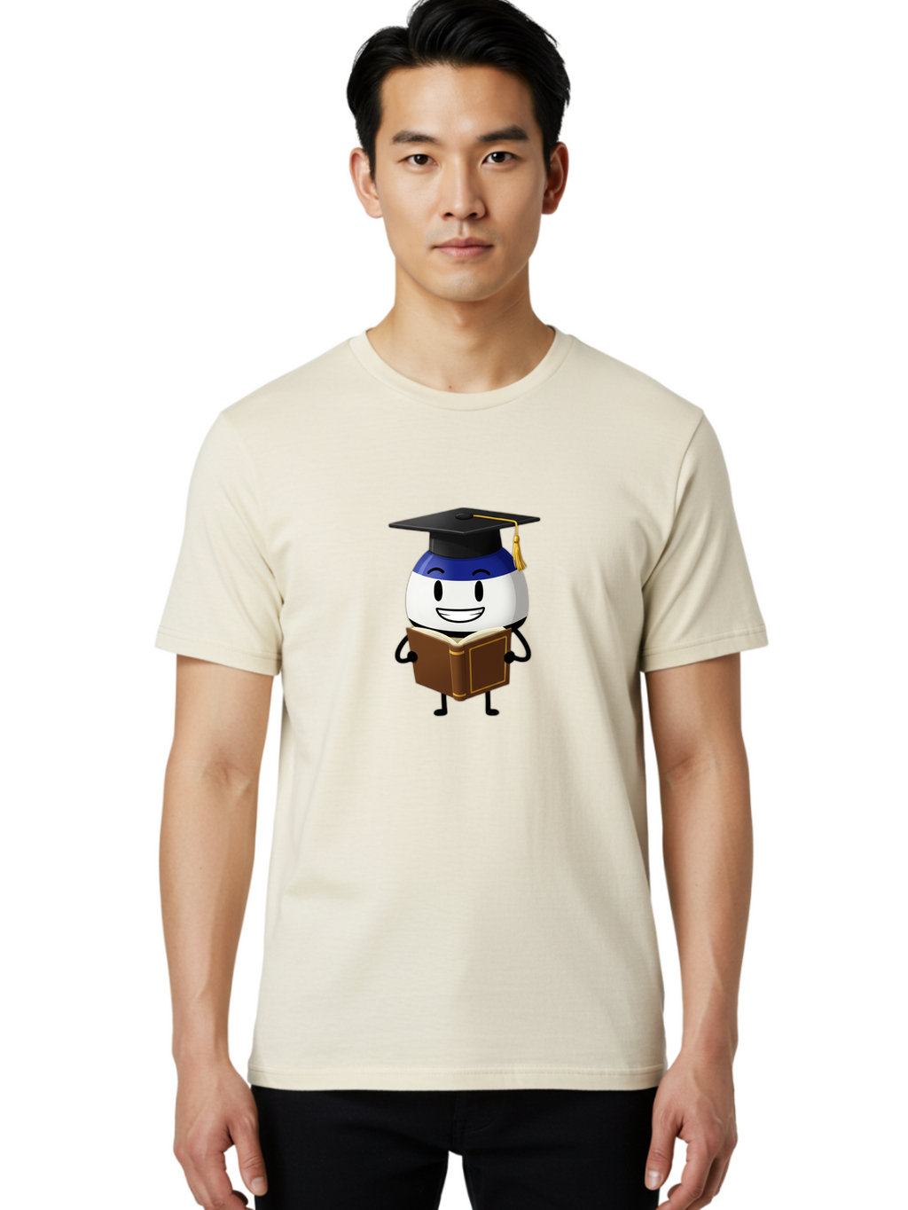 Graduation-Cap-Character Men'S Graphic Tee, 100% Cotton, Comfortable Casual Summer Wear, Machine Washable, Vintage Camera, Old Camera, Antique Camera, Black Camera, Classic Photography, Photography Equipment, Nostalgic Device, Film Camera, Bag562