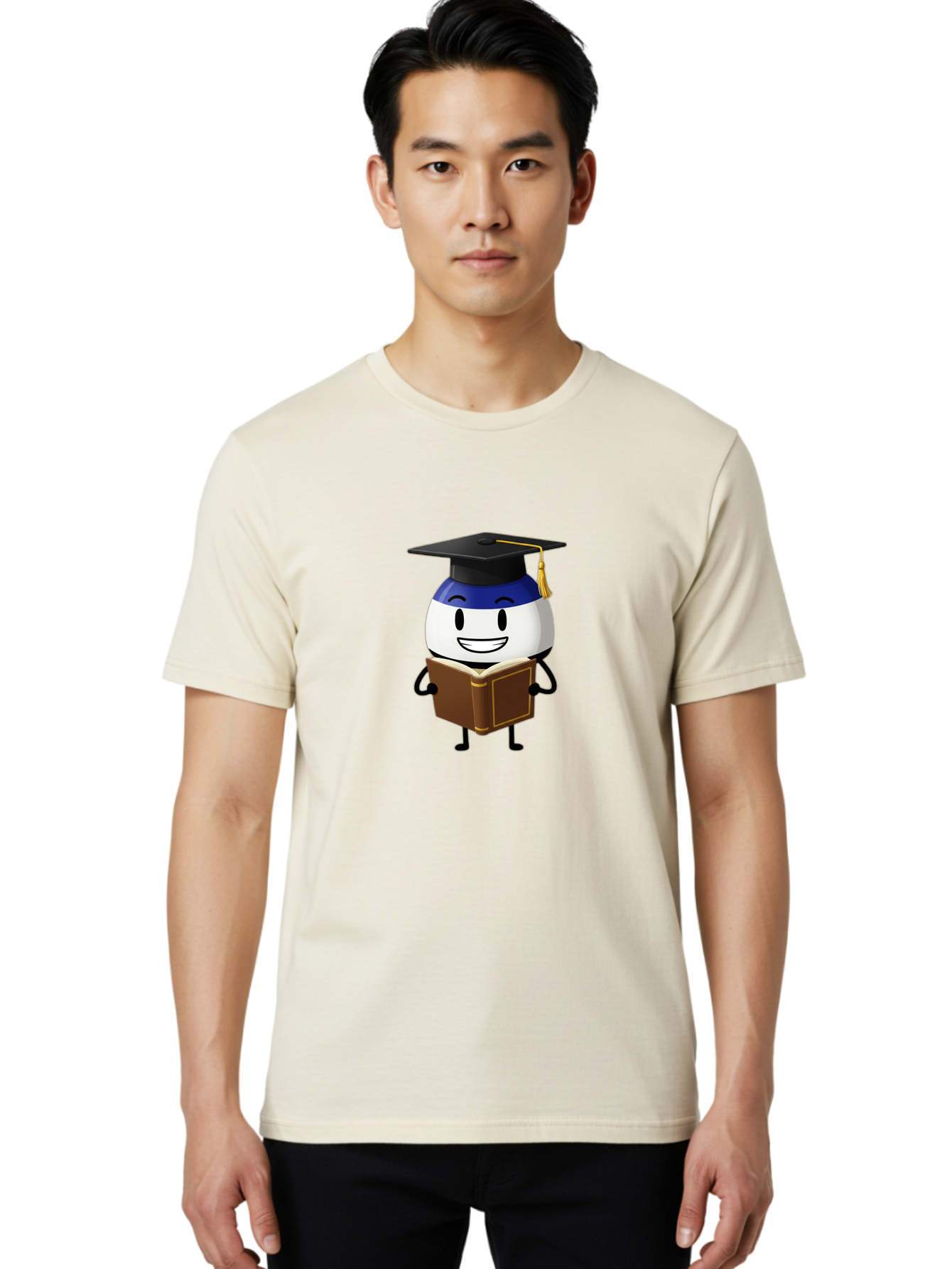 Graduation-Cap-Character Men'S Graphic Tee, 100% Cotton, Comfortable Casual Summer Wear, Machine Washable, Vintage Camera, Old Camera, Antique Camera, Black Camera, Classic Photography, Photography Equipment, Nostalgic Device, Film Camera, Bag562