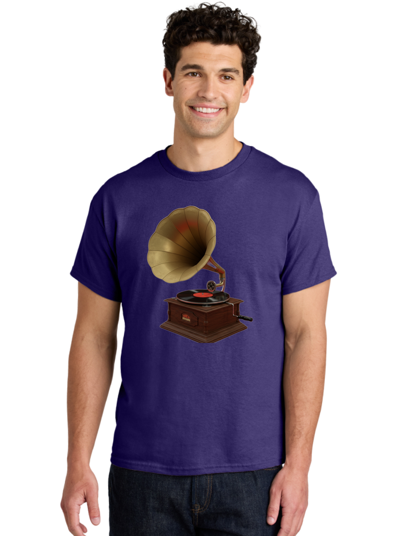 Gramophone Men'S Graphic Tee, 100% Cotton, Comfortable Casual Summer Wear, Machine Washable, Vintage Camera, Old Camera, Antique Camera, Black Camera, Classic Photography, Photography Equipment, Nostalgic Device, Film Camera, Camera Art Bag563