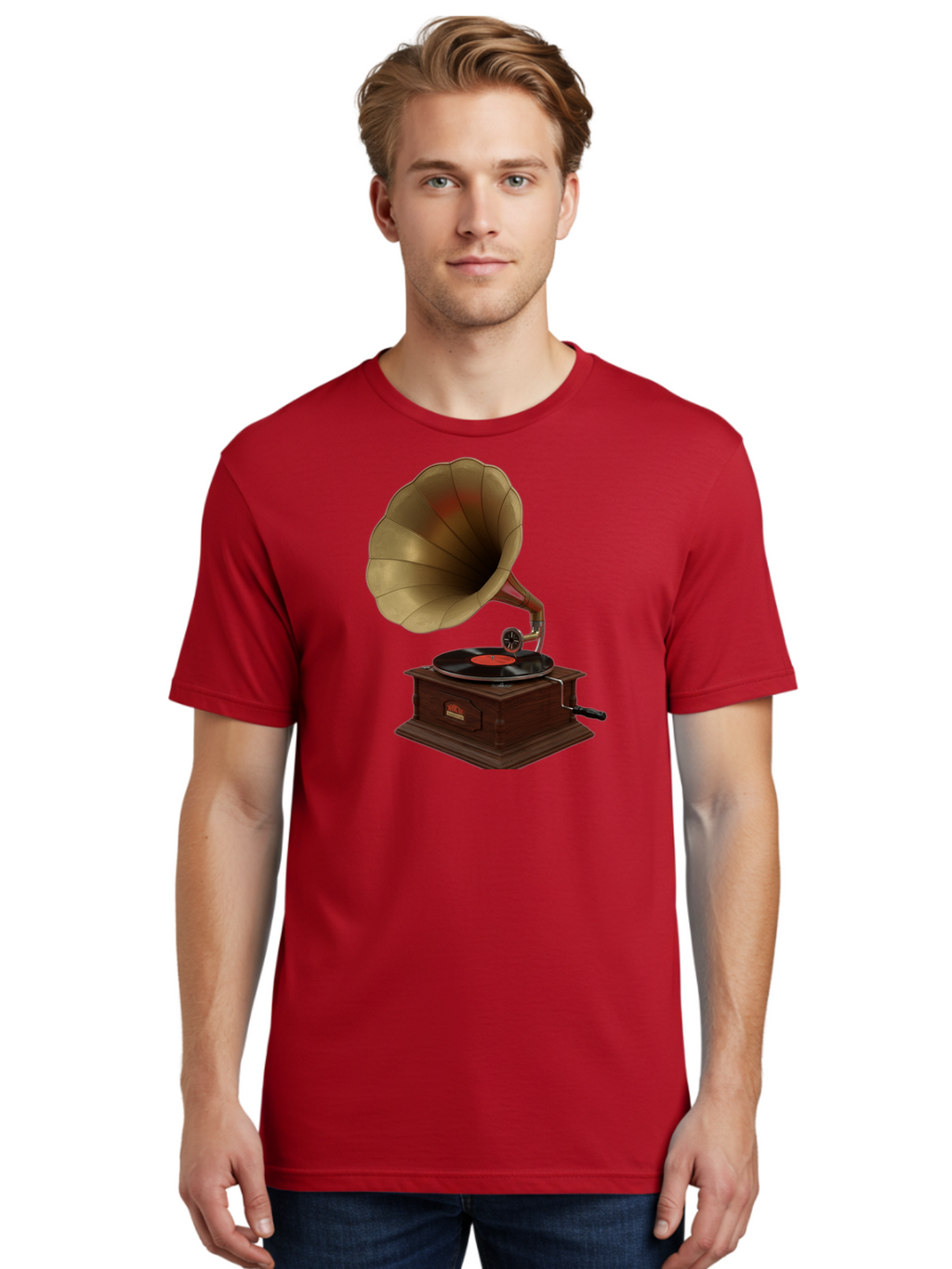 Gramophone Men'S Graphic Tee, 100% Cotton, Comfortable Casual Summer Wear, Machine Washable, Vintage Camera, Old Camera, Antique Camera, Black Camera, Classic Photography, Photography Equipment, Nostalgic Device, Film Camera, Camera Art Bag563