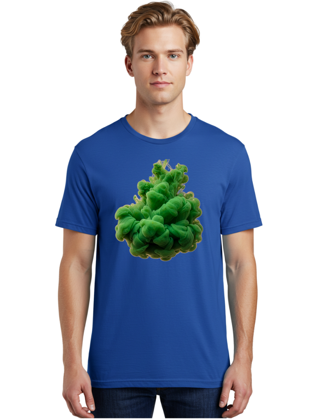 Green-Ink-Splash Men'S Graphic Tee, 100% Cotton, Comfortable Casual Summer Wear, Machine Washable, Vintage Camera, Old Camera, Antique Camera, Black Camera, Classic Photography, Photography Equipment, Nostalgic Device, Film Camera, Camera Art Bag568