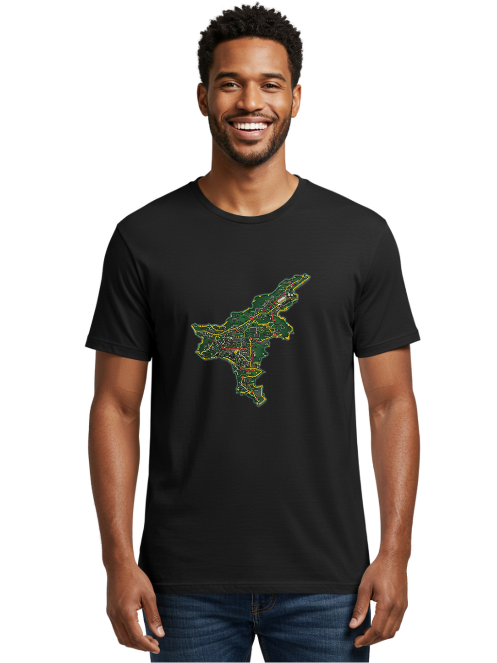 Gta-V-Map Men'S Graphic Tee, 100% Cotton, Comfortable Casual Summer Wear, Machine Washable, Vintage Camera, Old Camera, Antique Camera, Black Camera, Classic Photography, Photography Equipment, Nostalgic Device, Film Camera, Camera Art Bag570