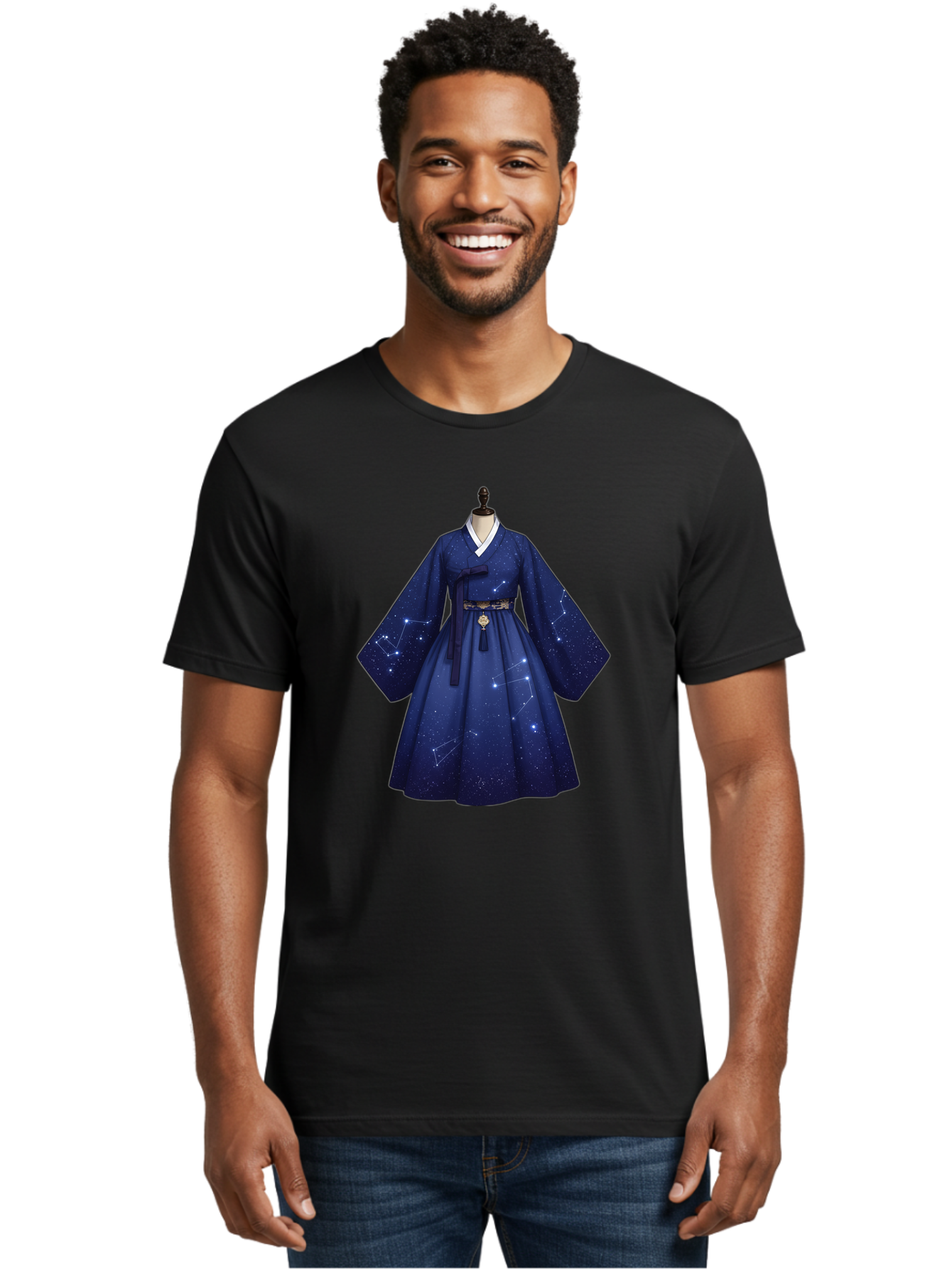 Hanbok-With-Constellation-Design Men'S Graphic Tee, 100% Cotton, Comfortable Casual Summer Wear, Machine Washable, Vintage Camera, Old Camera, Antique Camera, Black Camera, Classic Photography, Photography Equipment, Nostalgic Device, Bag571