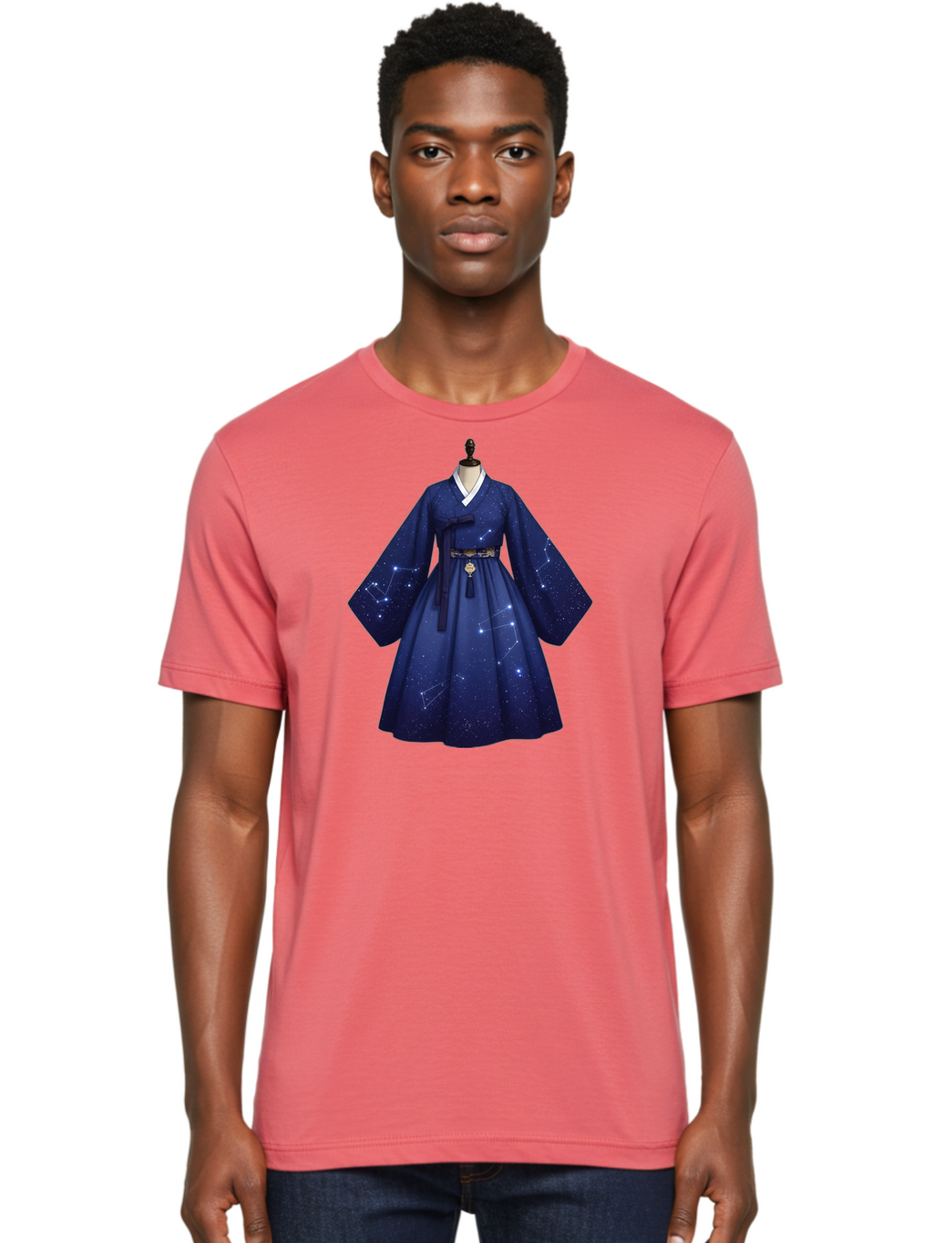 Hanbok-With-Constellation-Design Men'S Graphic Tee, 100% Cotton, Comfortable Casual Summer Wear, Machine Washable, Vintage Camera, Old Camera, Antique Camera, Black Camera, Classic Photography, Photography Equipment, Nostalgic Device, Bag571