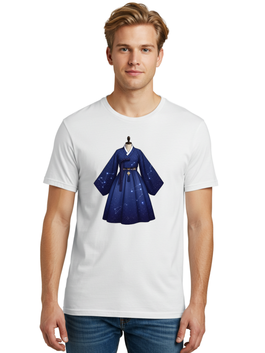 Hanbok-With-Constellation-Design Men'S Graphic Tee, 100% Cotton, Comfortable Casual Summer Wear, Machine Washable, Vintage Camera, Old Camera, Antique Camera, Black Camera, Classic Photography, Photography Equipment, Nostalgic Device, Bag571