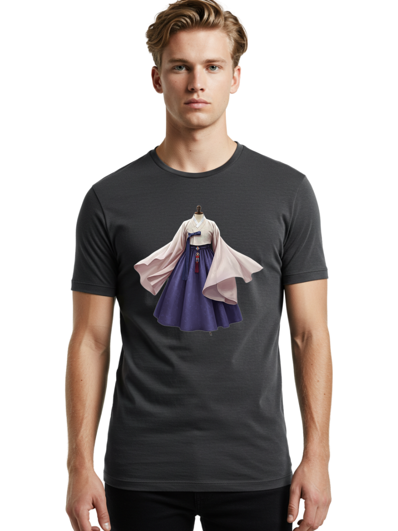 Hanbok Men'S Graphic Tee, 100% Cotton, Comfortable Casual Summer Wear, Machine Washable, Vintage Camera, Old Camera, Antique Camera, Black Camera, Classic Photography, Photography Equipment, Nostalgic Device, Film Camera, Camera Art Bag572