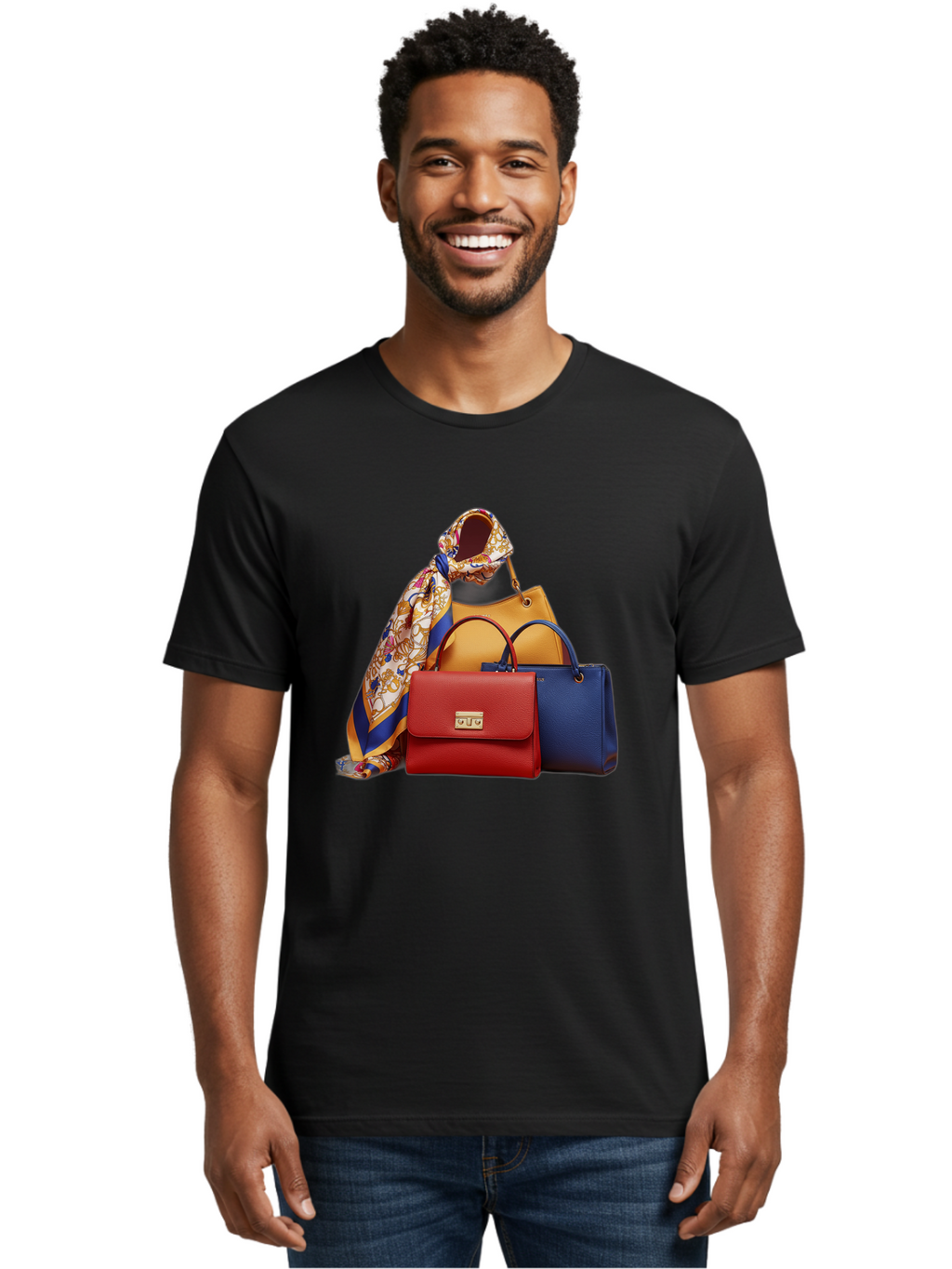 Handbags-And-Silk-Scarf Men'S Graphic Tee, 100% Cotton, Comfortable Casual Summer Wear, Machine Washable, Vintage Camera, Old Camera, Antique Camera, Black Camera, Classic Photography, Photography Equipment, Nostalgic Device, Film Camera, Bag575