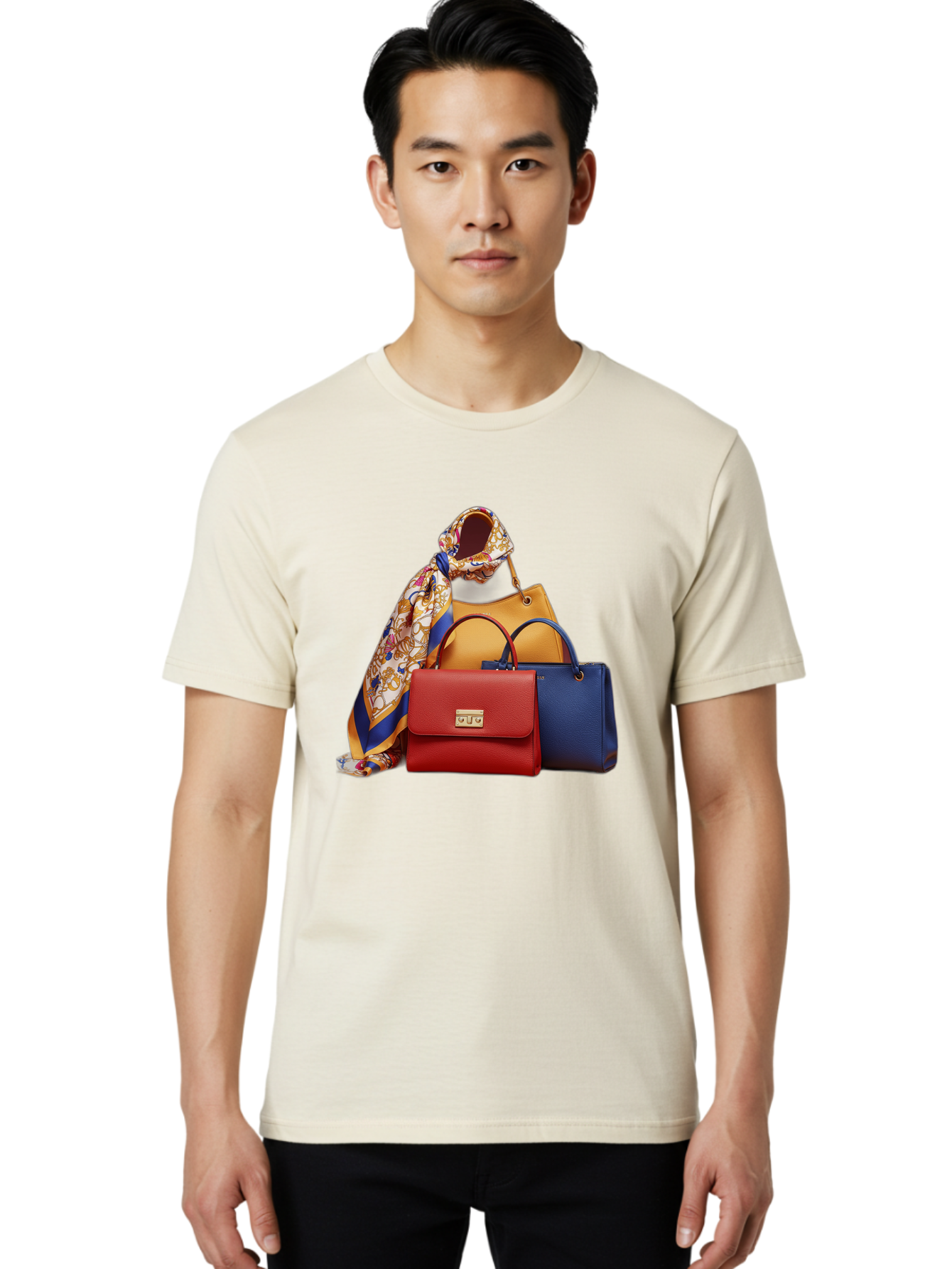Handbags-And-Silk-Scarf Men'S Graphic Tee, 100% Cotton, Comfortable Casual Summer Wear, Machine Washable, Vintage Camera, Old Camera, Antique Camera, Black Camera, Classic Photography, Photography Equipment, Nostalgic Device, Film Camera, Bag575