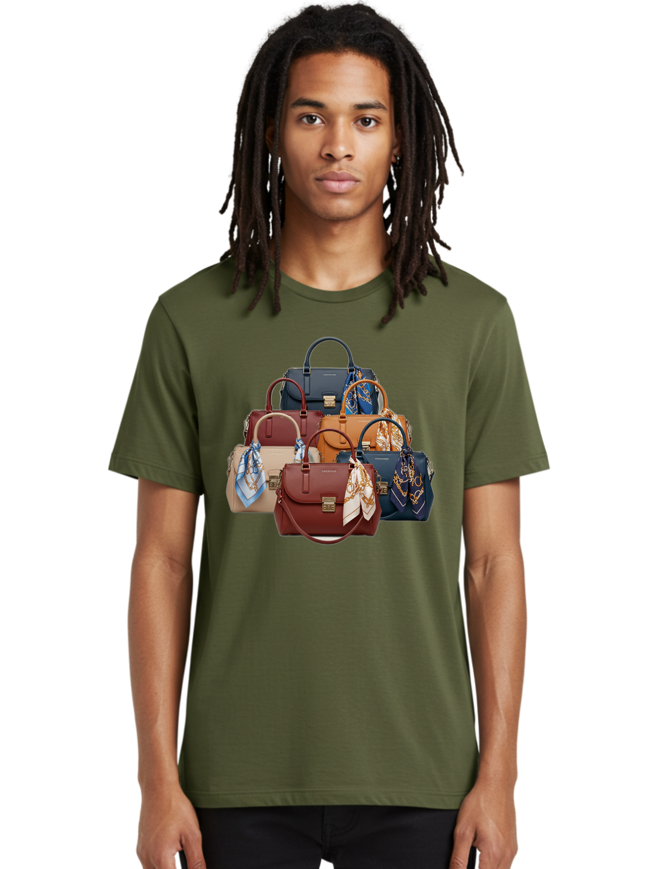 Handbags-With-Scarves Men'S Graphic Tee, 100% Cotton, Comfortable Casual Summer Wear, Machine Washable, Vintage Camera, Old Camera, Antique Camera, Black Camera, Classic Photography, Photography Equipment, Nostalgic Device, Film Camera, Bag576