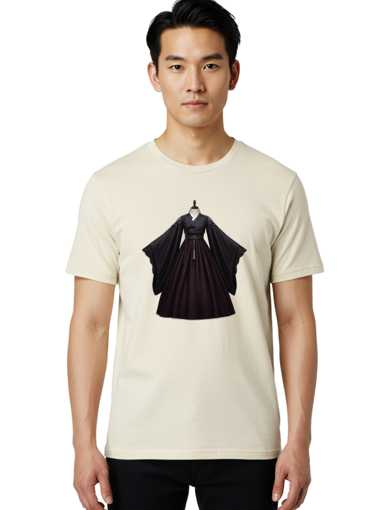 Hanfu-Dress Men'S Graphic Tee, 100% Cotton, Comfortable Casual Summer Wear, Machine Washable, Vintage Camera, Old Camera, Antique Camera, Black Camera, Classic Photography, Photography Equipment, Nostalgic Device, Film Camera, Camera Art Bag579