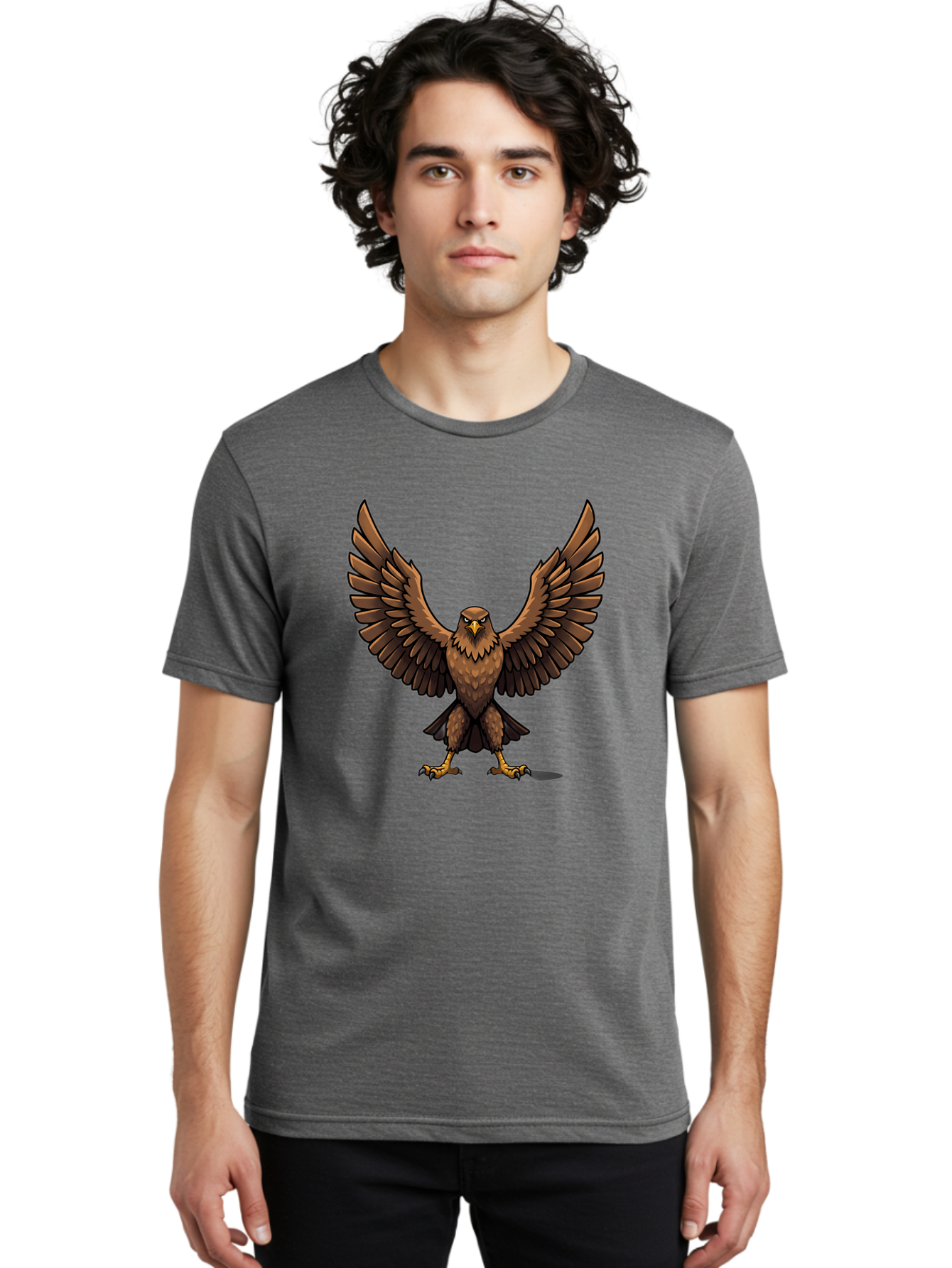 Hawk Men'S Graphic Tee, 100% Cotton, Comfortable Casual Summer Wear, Machine Washable, Vintage Camera, Old Camera, Antique Camera, Black Camera, Classic Photography, Photography Equipment, Nostalgic Device, Film Camera, Camera Art Bag586
