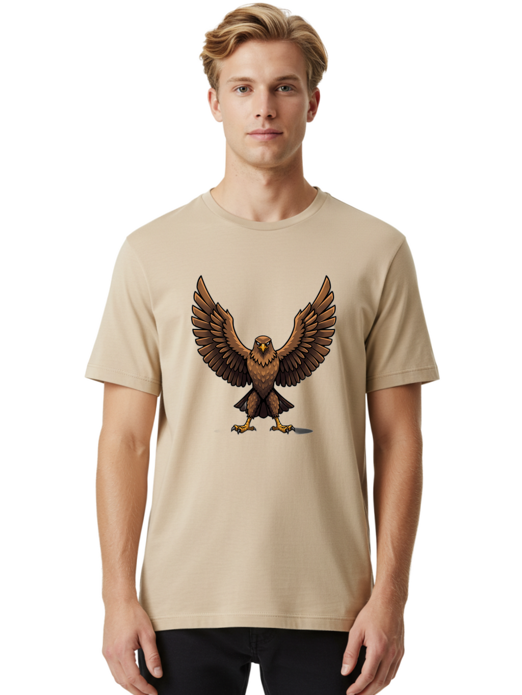 Hawk Men'S Graphic Tee, 100% Cotton, Comfortable Casual Summer Wear, Machine Washable, Vintage Camera, Old Camera, Antique Camera, Black Camera, Classic Photography, Photography Equipment, Nostalgic Device, Film Camera, Camera Art Bag586