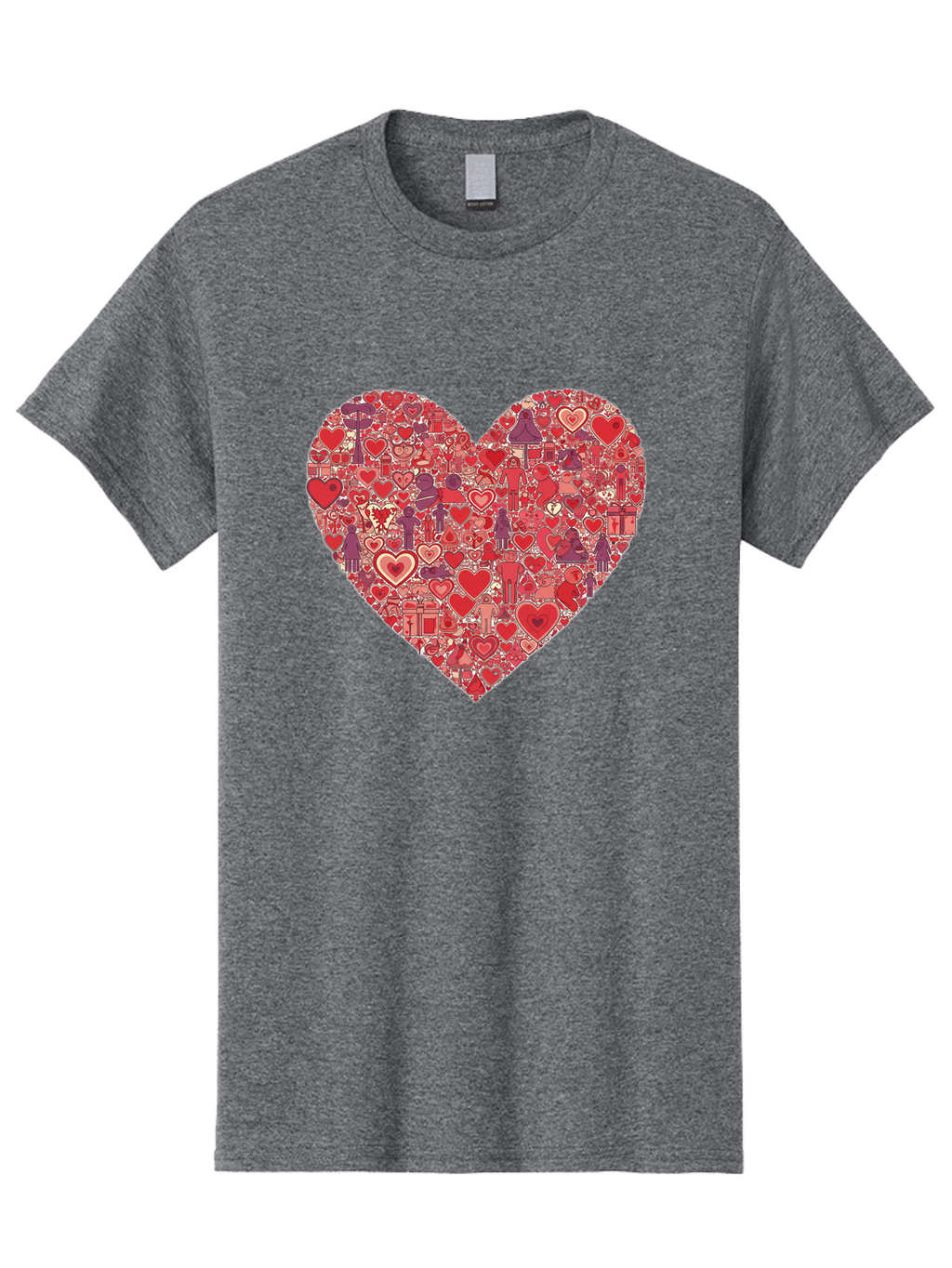 Heart-Collage Men'S Graphic Tee, 100% Cotton, Comfortable Casual Summer Wear, Machine Washable, Vintage Camera, Old Camera, Antique Camera, Black Camera, Classic Photography, Photography Equipment, Nostalgic Device, Film Camera, Camera Art Bag588