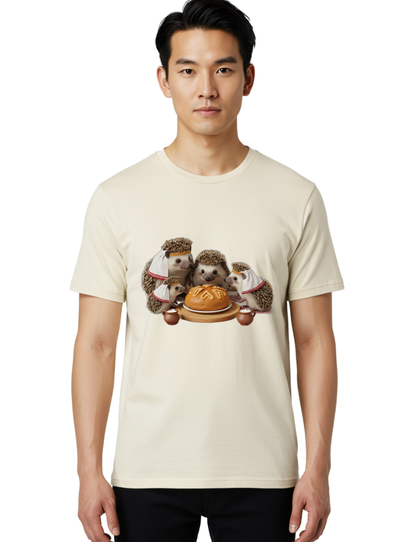 Hedgehog-Family Men'S Graphic Tee, 100% Cotton, Comfortable Casual Summer Wear, Machine Washable, Vintage Camera, Old Camera, Antique Camera, Black Camera, Classic Photography, Photography Equipment, Nostalgic Device, Film Camera, Camera Art Bag589
