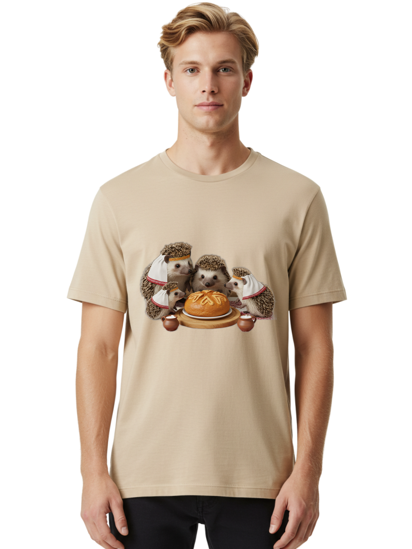 Hedgehog-Family Men'S Graphic Tee, 100% Cotton, Comfortable Casual Summer Wear, Machine Washable, Vintage Camera, Old Camera, Antique Camera, Black Camera, Classic Photography, Photography Equipment, Nostalgic Device, Film Camera, Camera Art Bag589