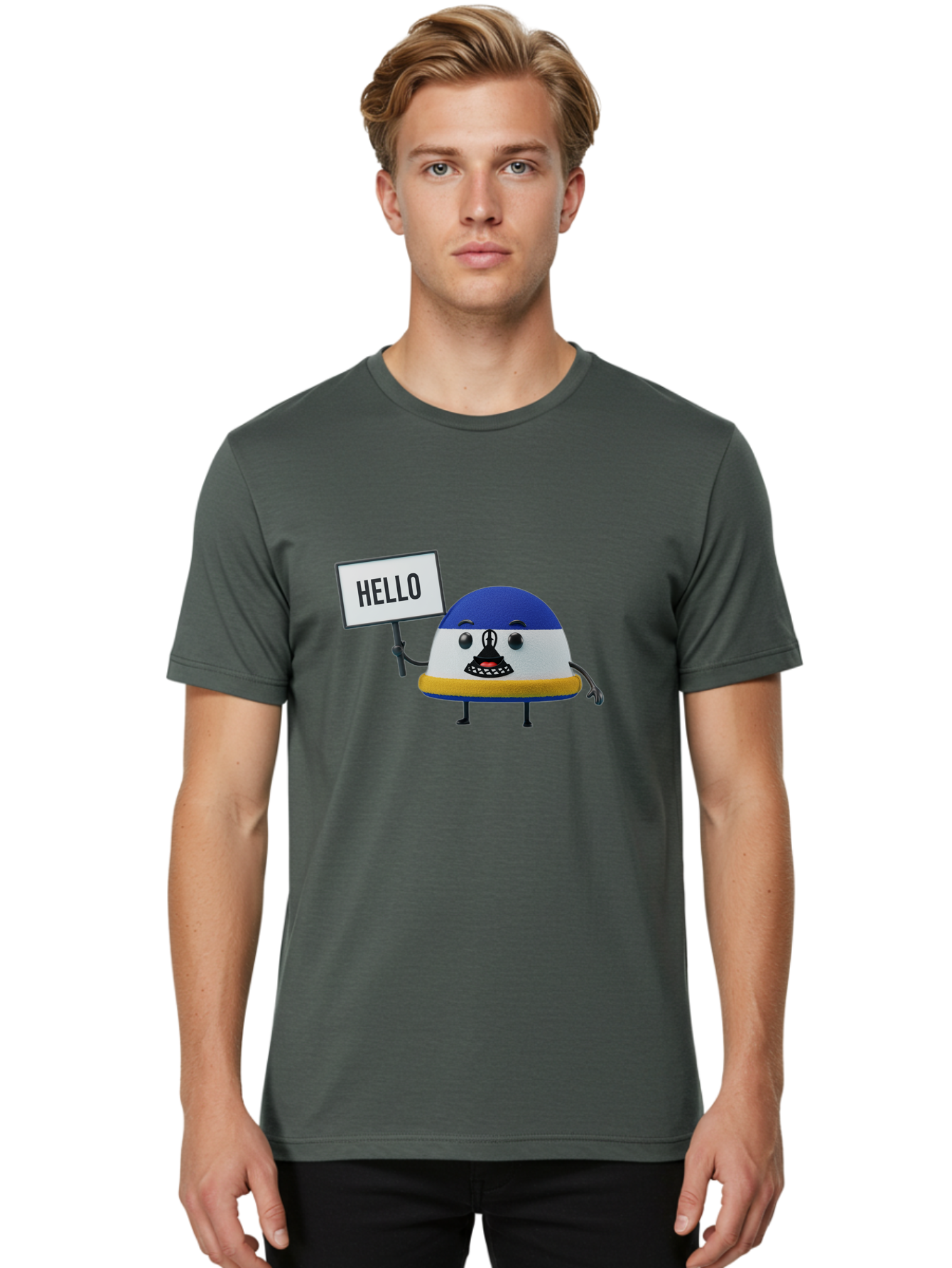 Hello Men'S Graphic Tee, 100% Cotton, Comfortable Casual Summer Wear, Machine Washable, Vintage Camera, Old Camera, Antique Camera, Black Camera, Classic Photography, Photography Equipment, Nostalgic Device, Film Camera, Camera Art Bag590