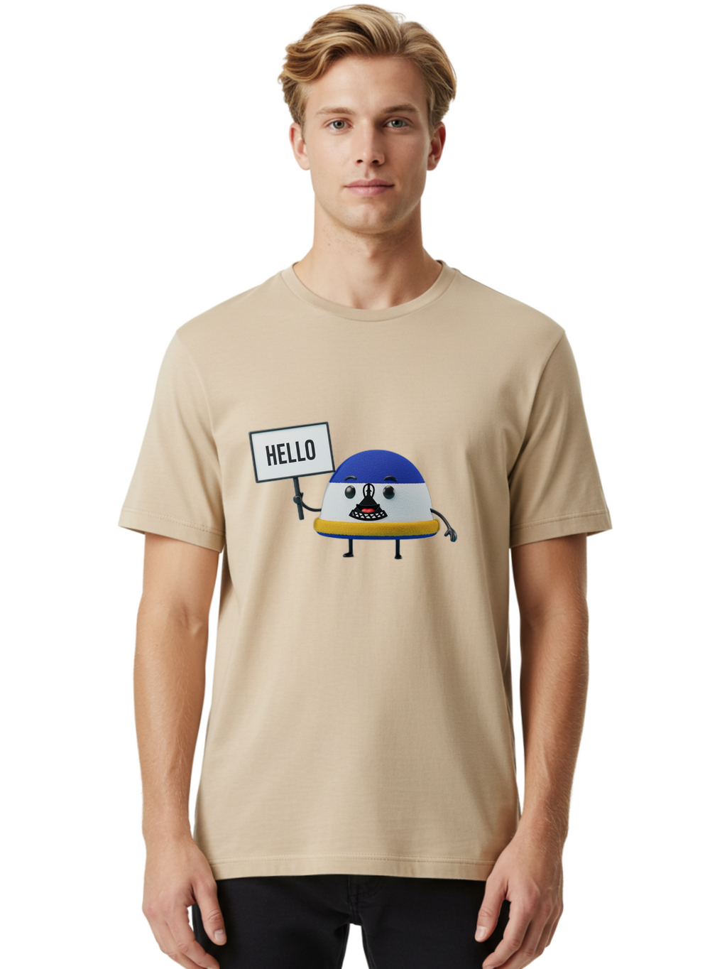 Hello Men'S Graphic Tee, 100% Cotton, Comfortable Casual Summer Wear, Machine Washable, Vintage Camera, Old Camera, Antique Camera, Black Camera, Classic Photography, Photography Equipment, Nostalgic Device, Film Camera, Camera Art Bag590