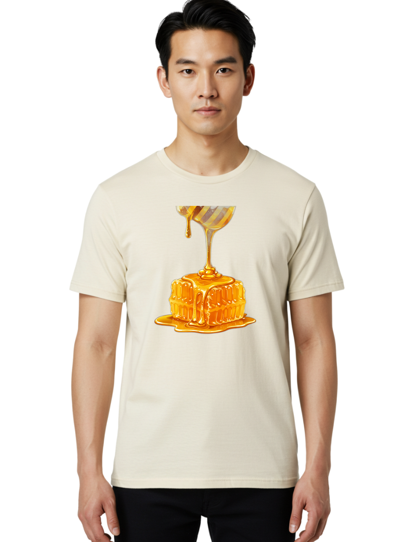 Honeycomb Men'S Graphic Tee, 100% Cotton, Comfortable Casual Summer Wear, Machine Washable, Vintage Camera, Old Camera, Antique Camera, Black Camera, Classic Photography, Photography Equipment, Nostalgic Device, Film Camera, Camera Art Bag594