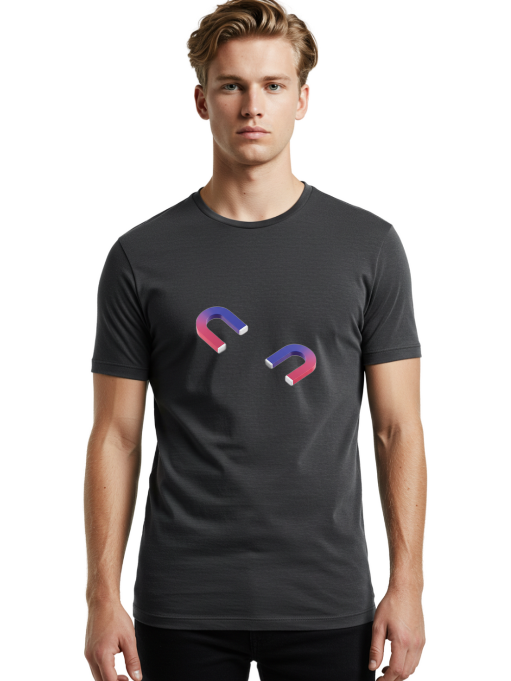 Horseshoe-Magnets Men'S Graphic Tee, 100% Cotton, Comfortable Casual Summer Wear, Machine Washable, Vintage Camera, Old Camera, Antique Camera, Black Camera, Classic Photography, Photography Equipment, Nostalgic Device, Film Camera, Camera Art Bag596