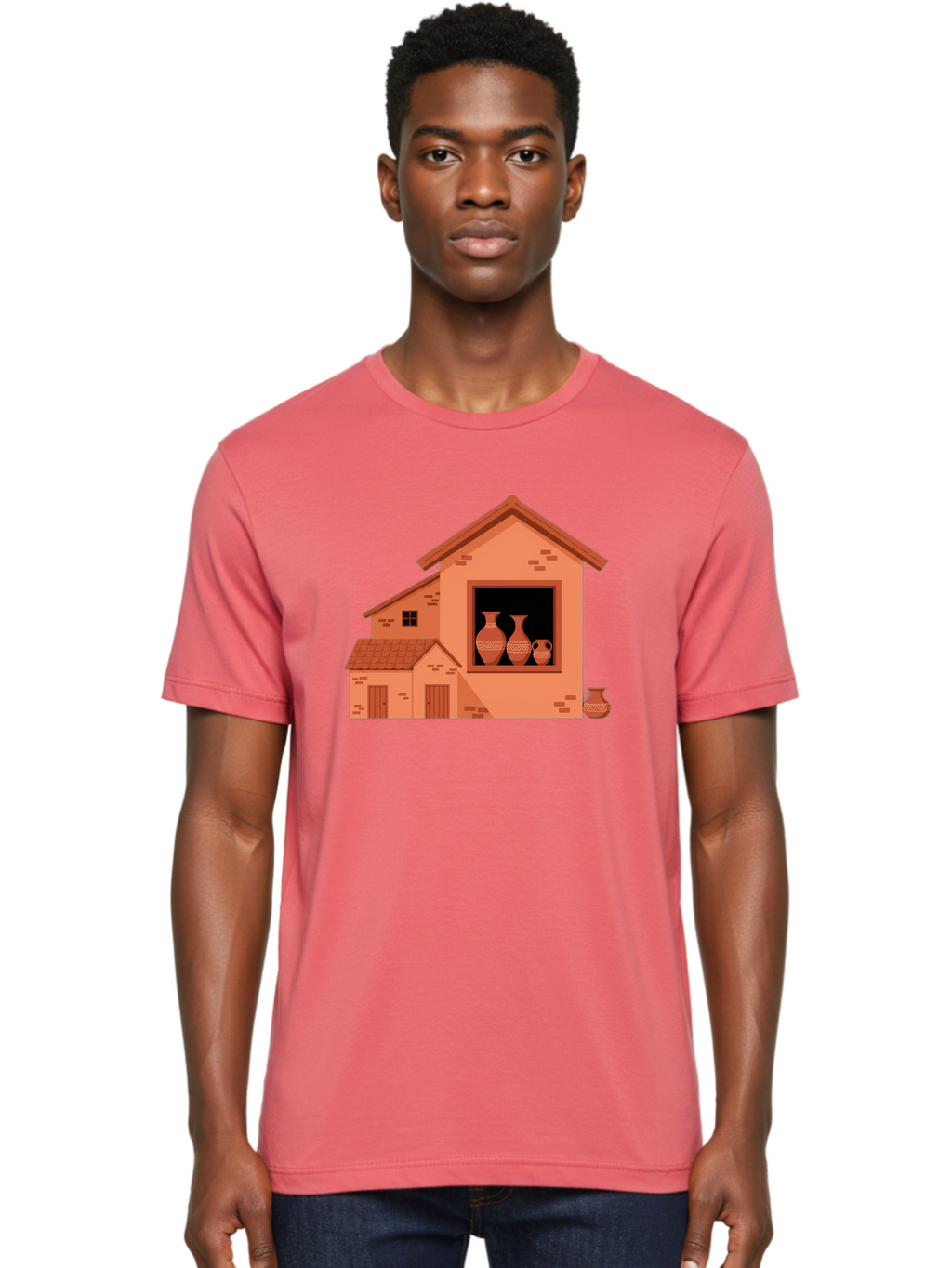 House-With-Vases Men'S Graphic Tee, 100% Cotton, Comfortable Casual Summer Wear, Machine Washable, Vintage Camera, Old Camera, Antique Camera, Black Camera, Classic Photography, Photography Equipment, Nostalgic Device, Film Camera, Camera Art Bag599