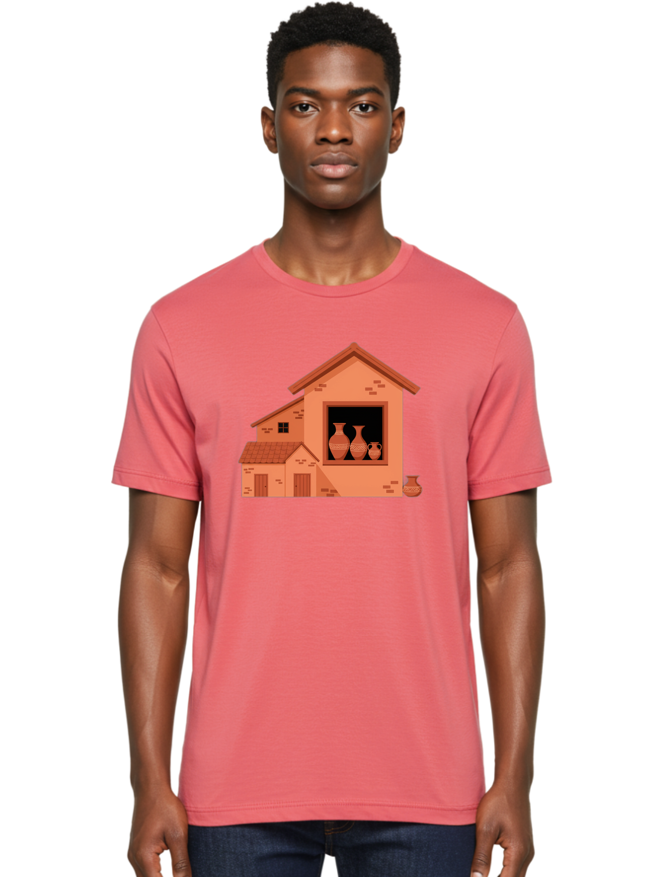 House-With-Vases Men'S Graphic Tee, 100% Cotton, Comfortable Casual Summer Wear, Machine Washable, Vintage Camera, Old Camera, Antique Camera, Black Camera, Classic Photography, Photography Equipment, Nostalgic Device, Film Camera, Camera Art Bag599
