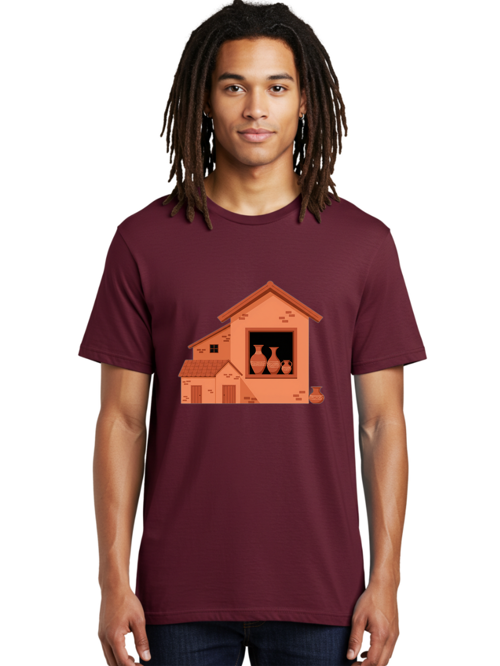 House-With-Vases Men'S Graphic Tee, 100% Cotton, Comfortable Casual Summer Wear, Machine Washable, Vintage Camera, Old Camera, Antique Camera, Black Camera, Classic Photography, Photography Equipment, Nostalgic Device, Film Camera, Camera Art Bag599