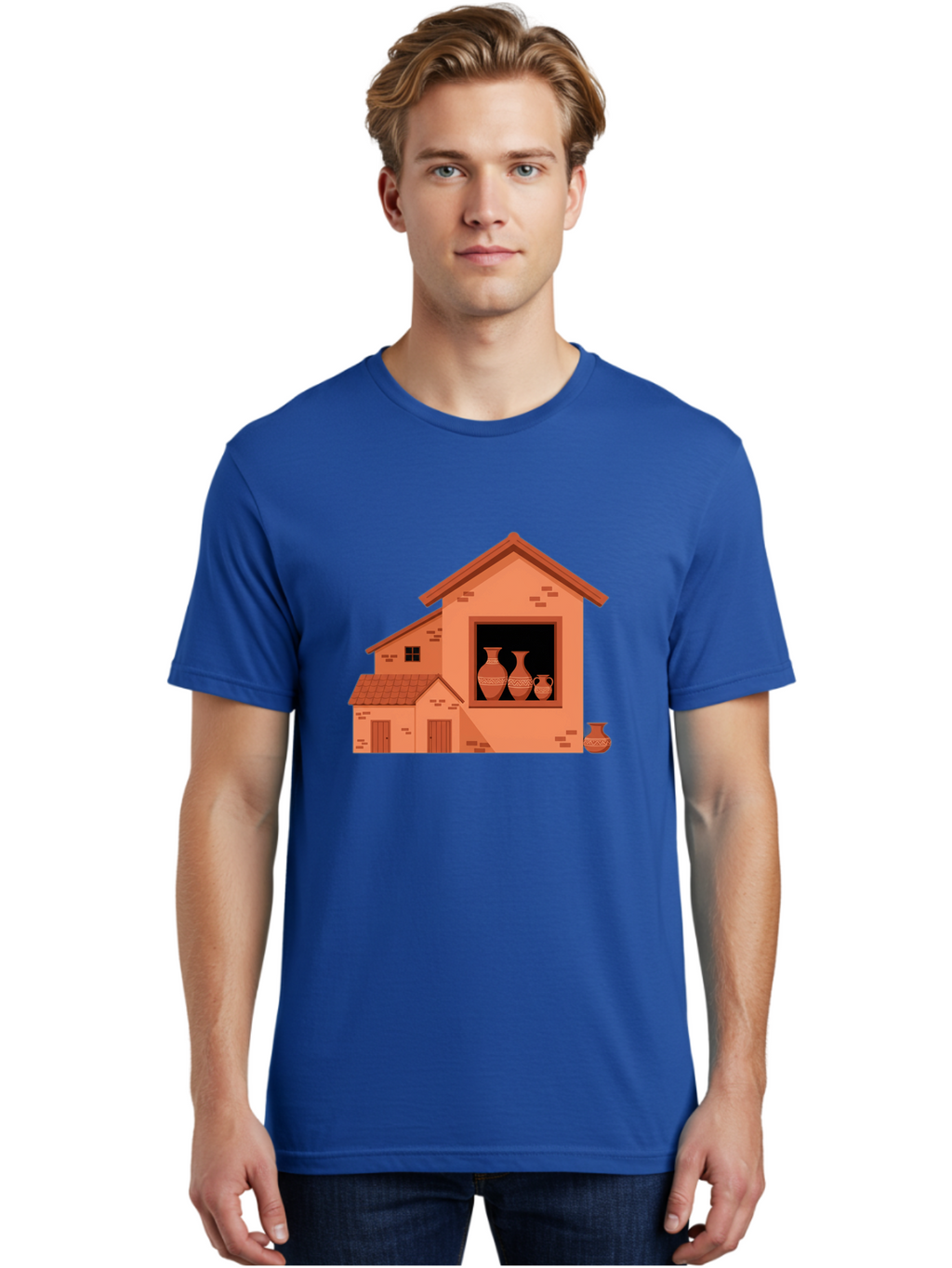 House-With-Vases Men'S Graphic Tee, 100% Cotton, Comfortable Casual Summer Wear, Machine Washable, Vintage Camera, Old Camera, Antique Camera, Black Camera, Classic Photography, Photography Equipment, Nostalgic Device, Film Camera, Camera Art Bag599