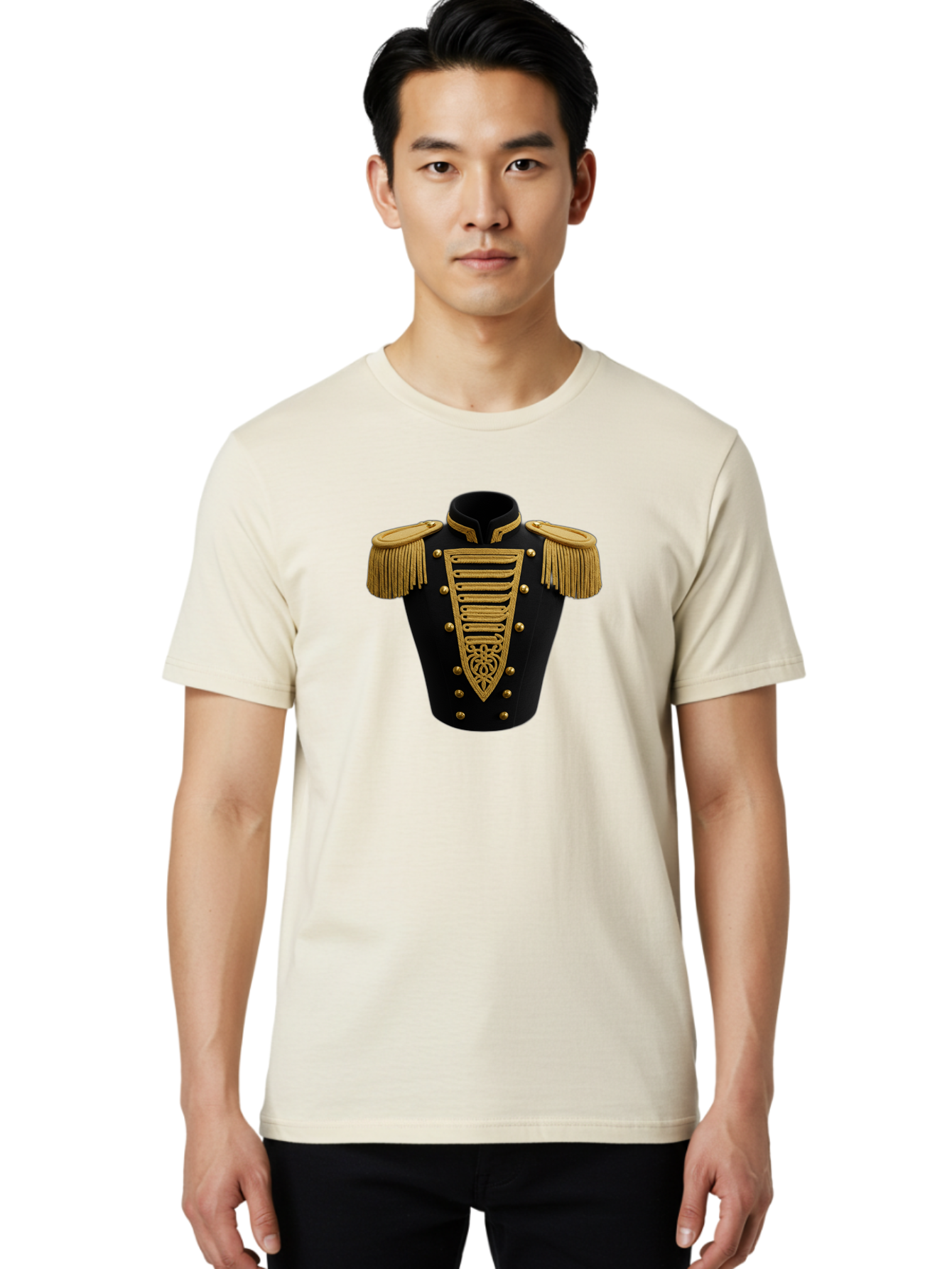 Hussar-Tunic Men'S Graphic Tee, 100% Cotton, Comfortable Casual Summer Wear, Machine Washable, Vintage Camera, Old Camera, Antique Camera, Black Camera, Classic Photography, Photography Equipment, Nostalgic Device, Film Camera, Camera Art Bag604