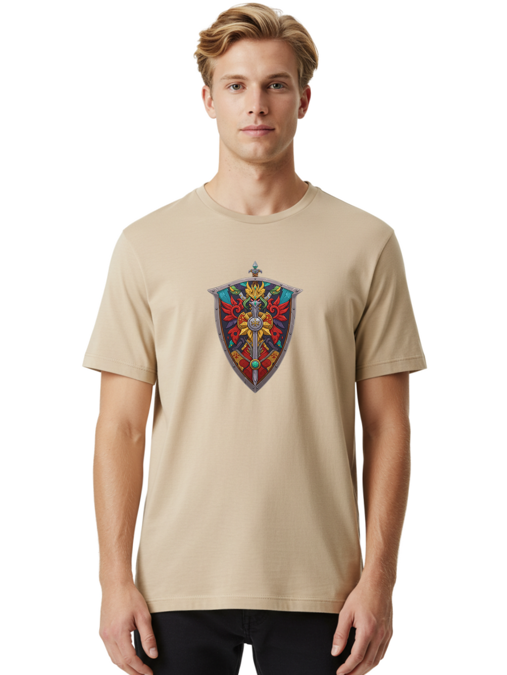 Hylian-Shield Men'S Graphic Tee, 100% Cotton, Comfortable Casual Summer Wear, Machine Washable, Vintage Camera, Old Camera, Antique Camera, Black Camera, Classic Photography, Photography Equipment, Nostalgic Device, Film Camera, Camera Art Bag606