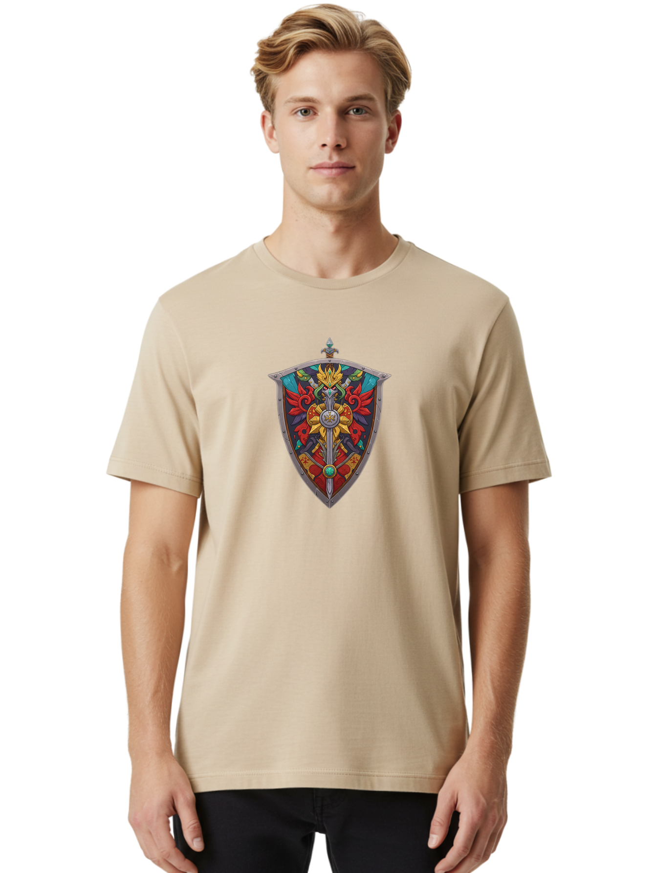 Hylian-Shield Men'S Graphic Tee, 100% Cotton, Comfortable Casual Summer Wear, Machine Washable, Vintage Camera, Old Camera, Antique Camera, Black Camera, Classic Photography, Photography Equipment, Nostalgic Device, Film Camera, Camera Art Bag606